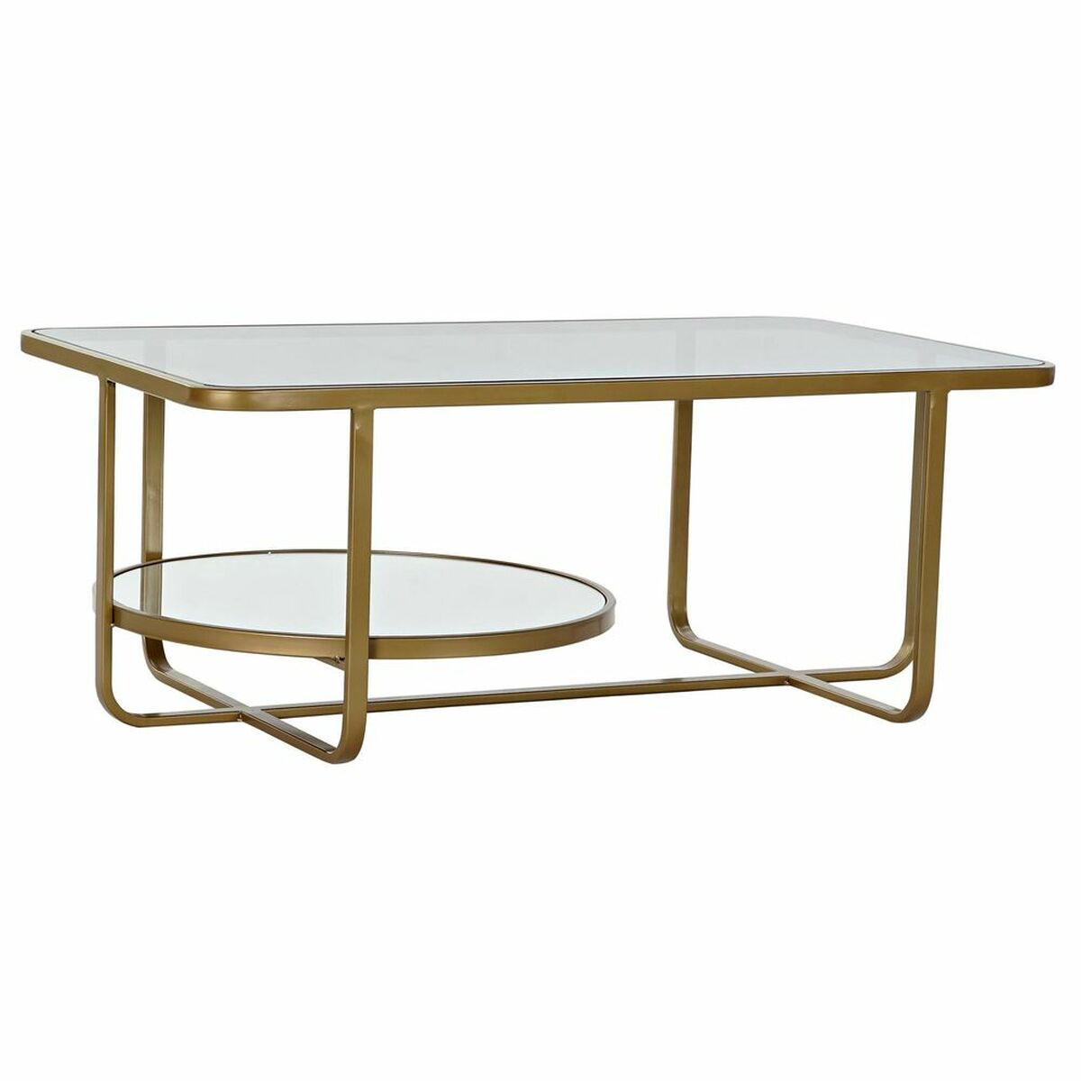 Soffbord DKD Home Decor Metall Glas 90 x 50 x 35 cm - 7