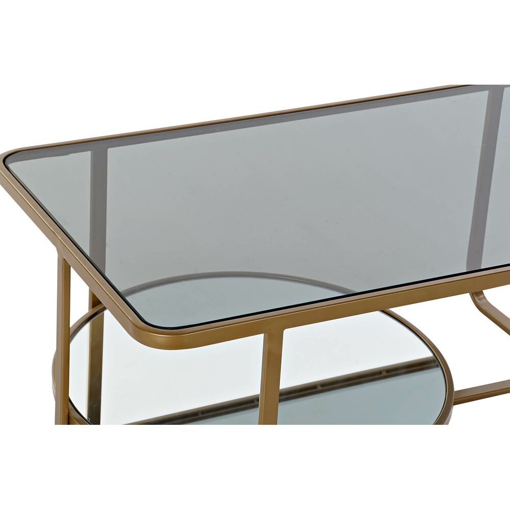 Soffbord DKD Home Decor Metall Glas 90 x 50 x 35 cm - 5