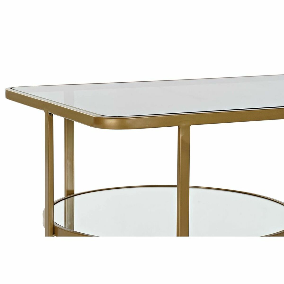 Soffbord DKD Home Decor Metall Glas 90 x 50 x 35 cm - 11