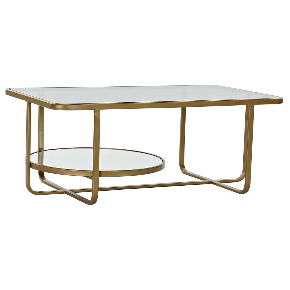 Soffbord DKD Home Decor Metall Glas 90 x 50 x 35 cm - 2