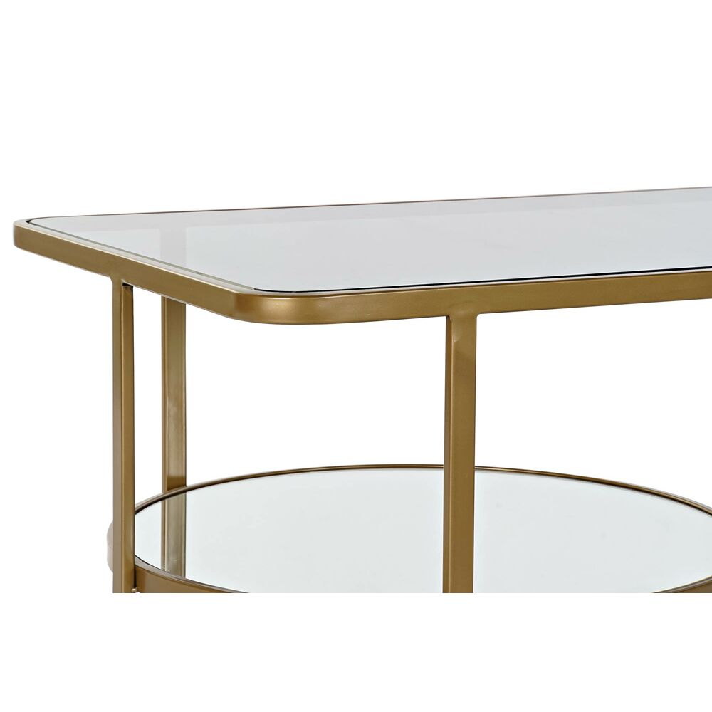 Soffbord DKD Home Decor Metall Glas 90 x 50 x 35 cm - 4