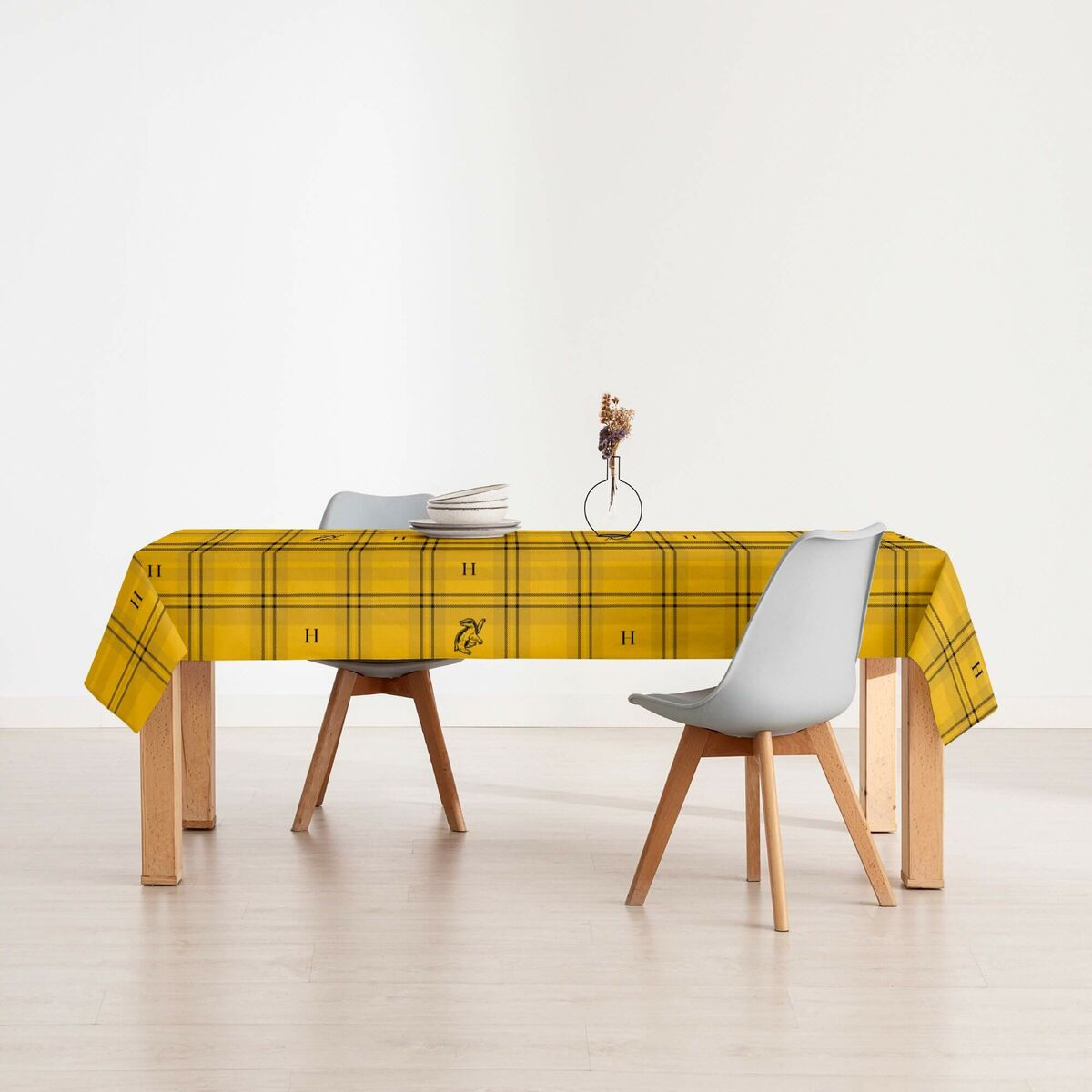 Fläckresistent bordsduk i harts Harry Potter Hufflepuff Multicolour 100 x 150 cm - 3