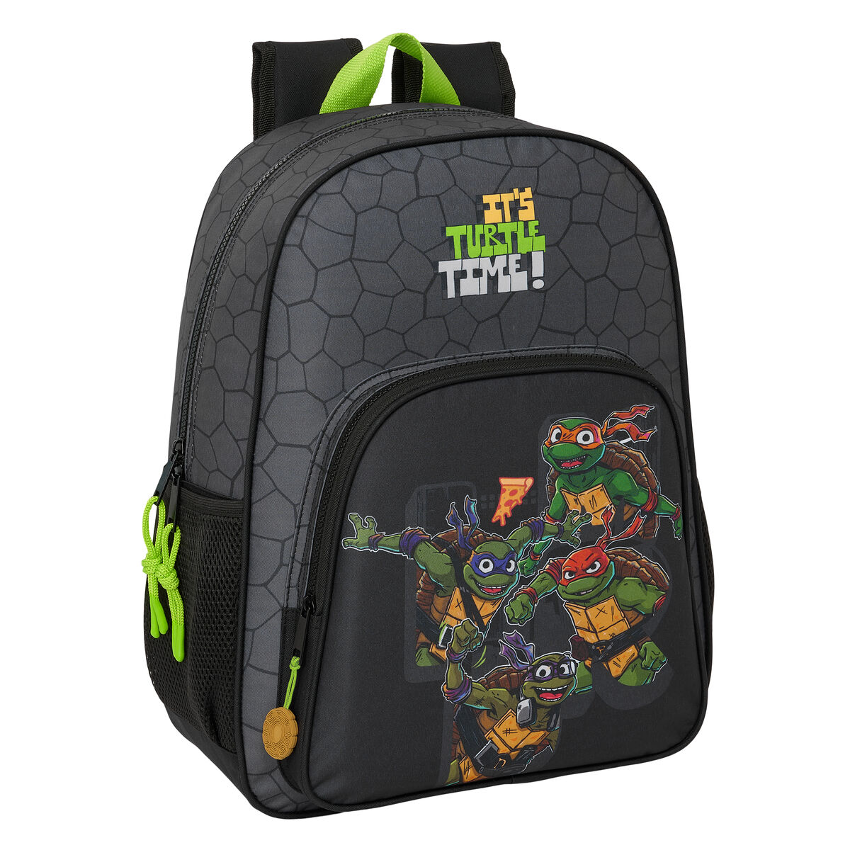 Skolryggsäck Teenage Mutant Ninja Turtles Svart Grå 33 x 42 x 14 cm