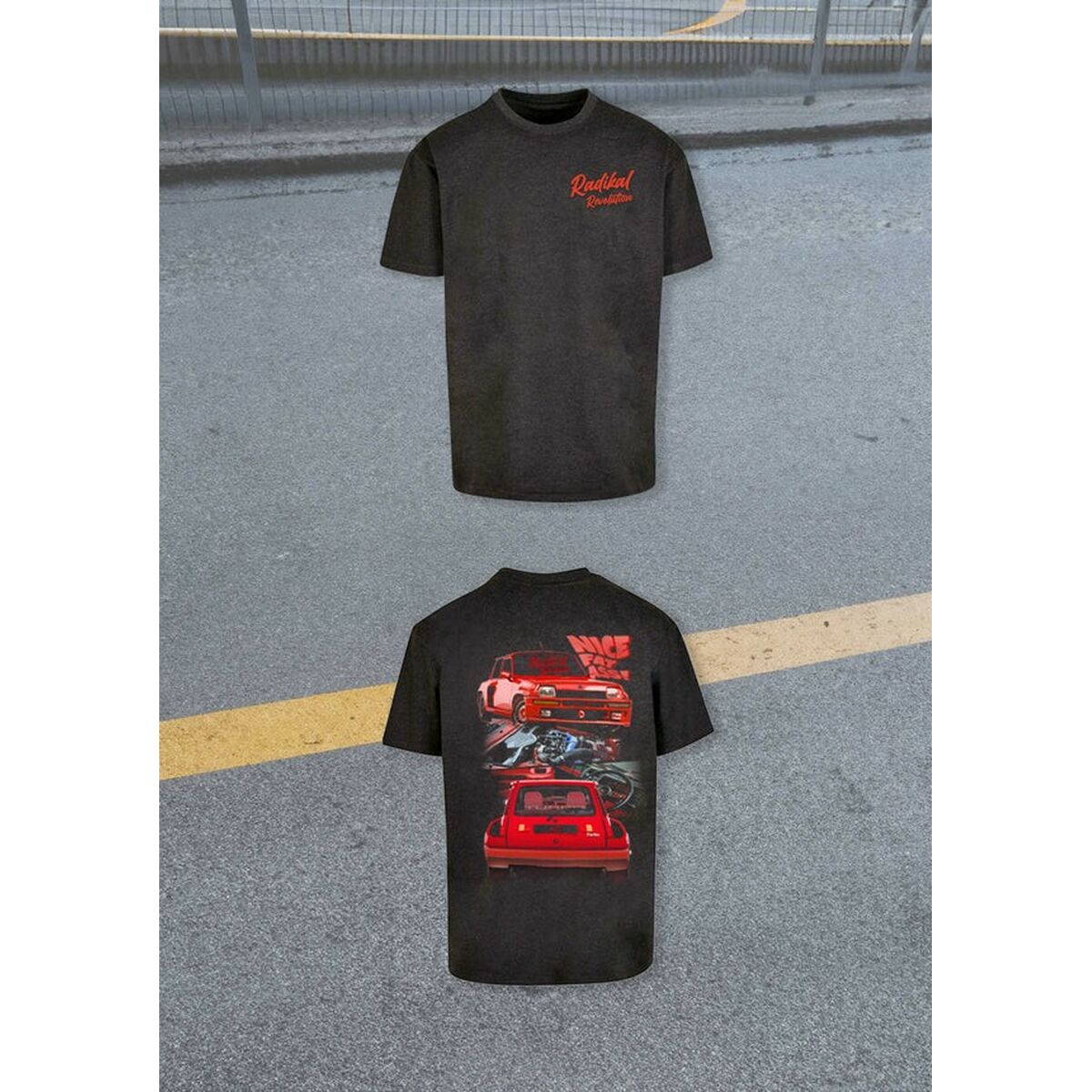T-shirt med kortärm Herr RADIKAL RKNFA2052XL Antracitgrå XXL - 6