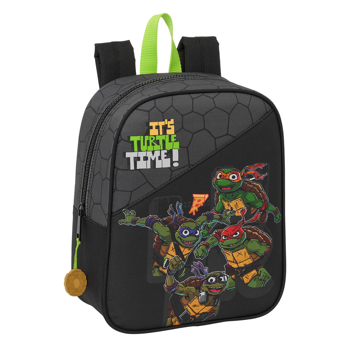 Skolryggsäck Teenage Mutant Ninja Turtles Svart Grå 22 x 27 x 10 cm