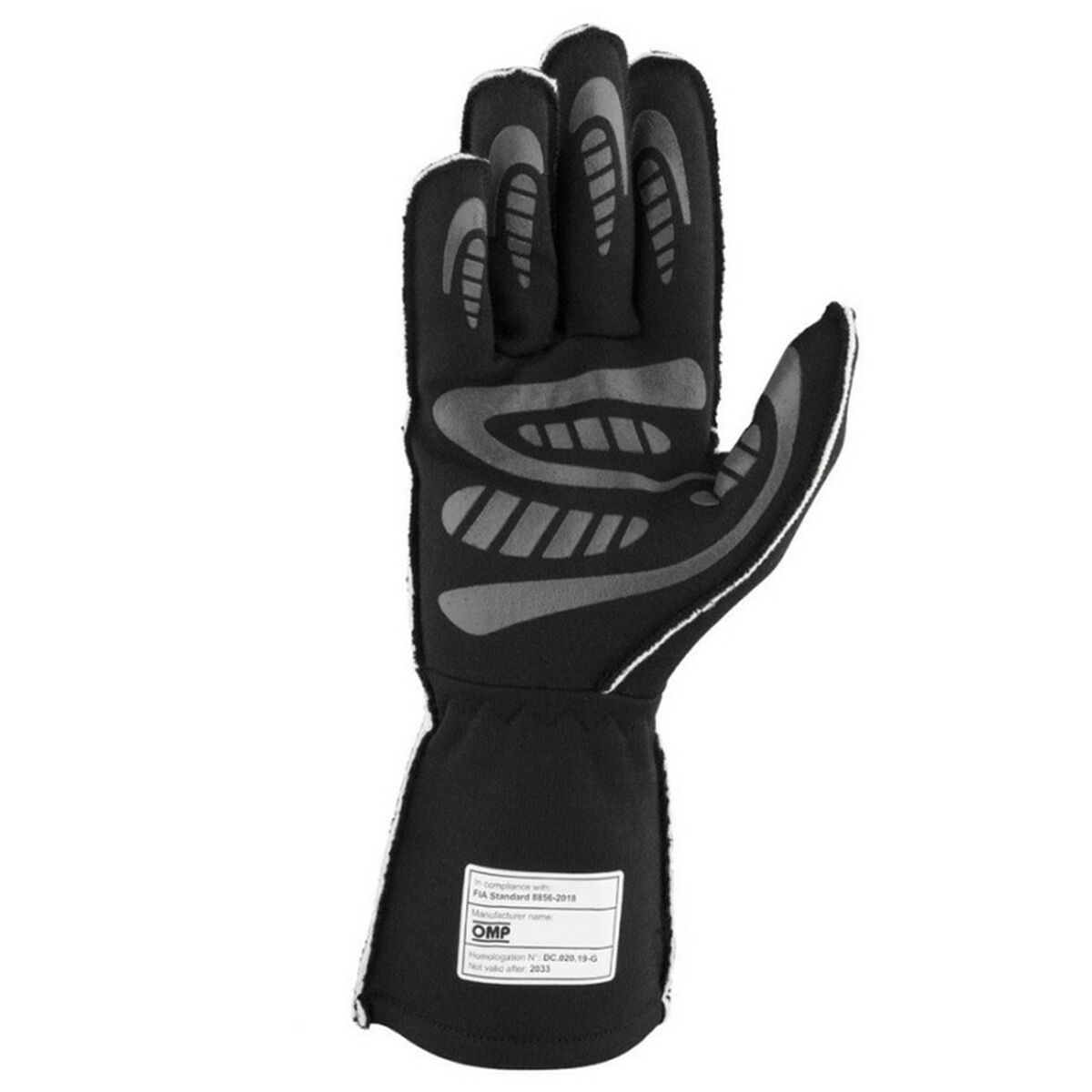 Karting Gloves OMP MY2025 Gul Svart FIA 8856-2018 - 4