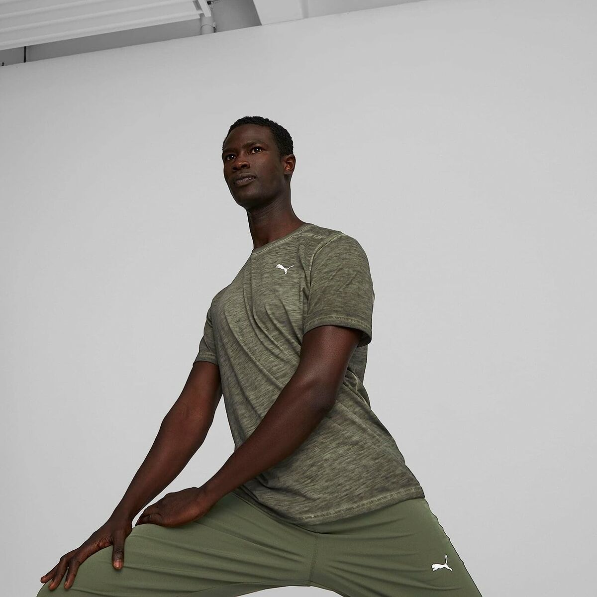 T-shirt med kortärm Herr Puma Studio Foundation Grön Oliv - 10