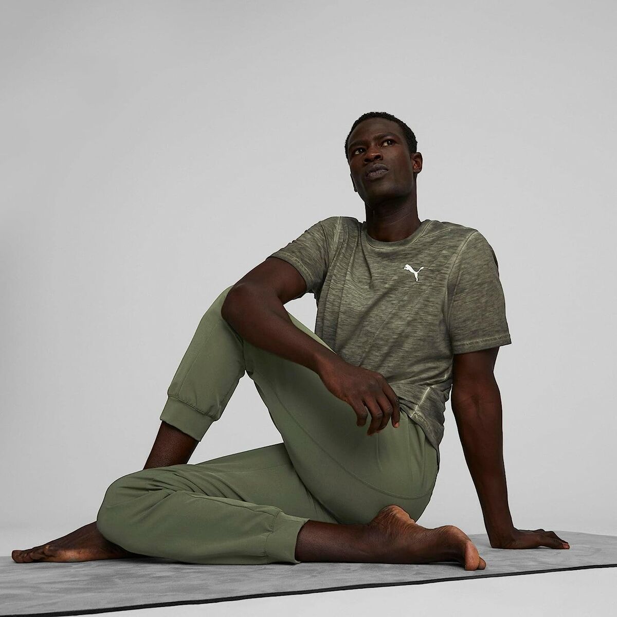 T-shirt med kortärm Herr Puma Studio Foundation Grön Oliv - 7