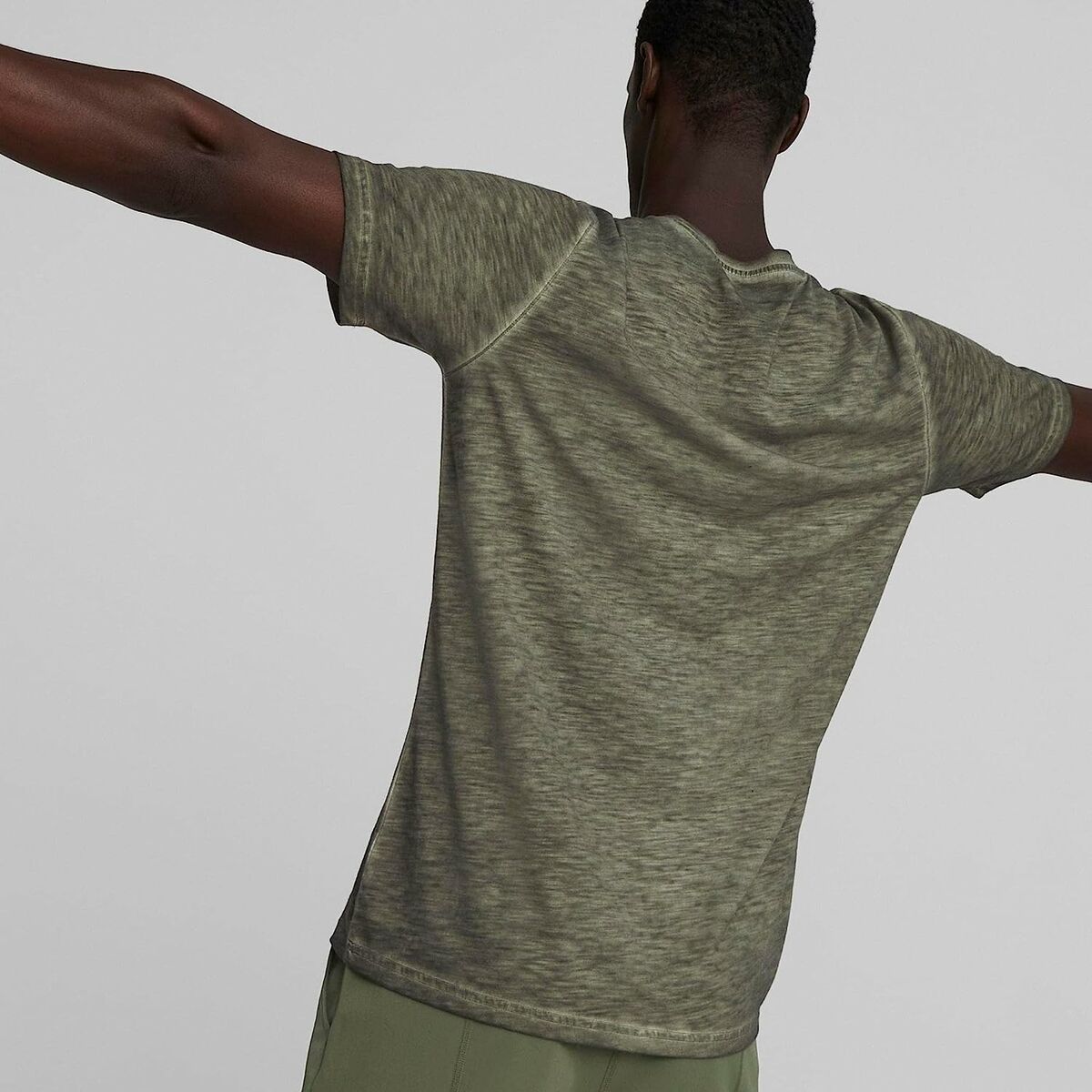T-shirt med kortärm Herr Puma Studio Foundation Grön Oliv - 8