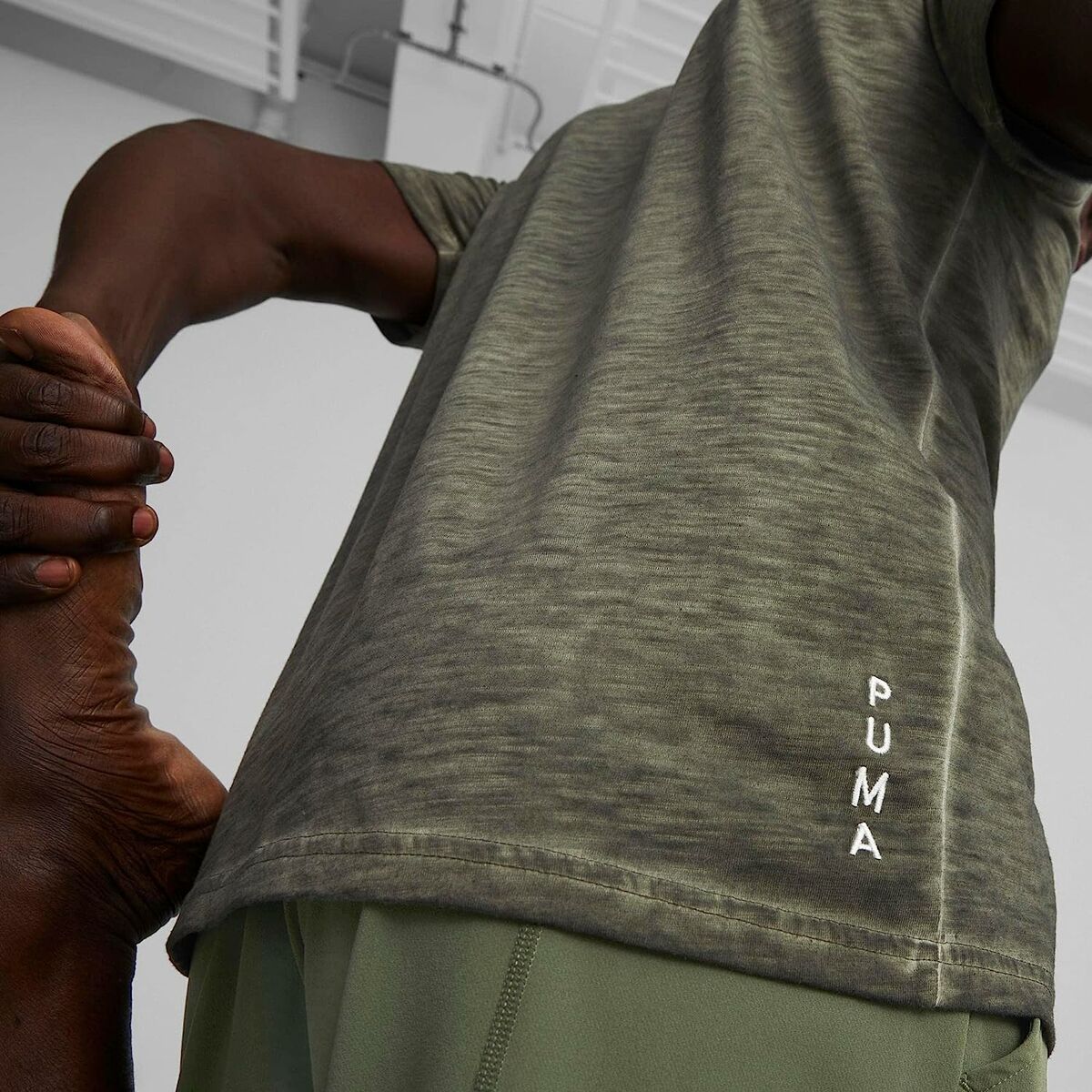 T-shirt med kortärm Herr Puma Studio Foundation Grön Oliv - 6