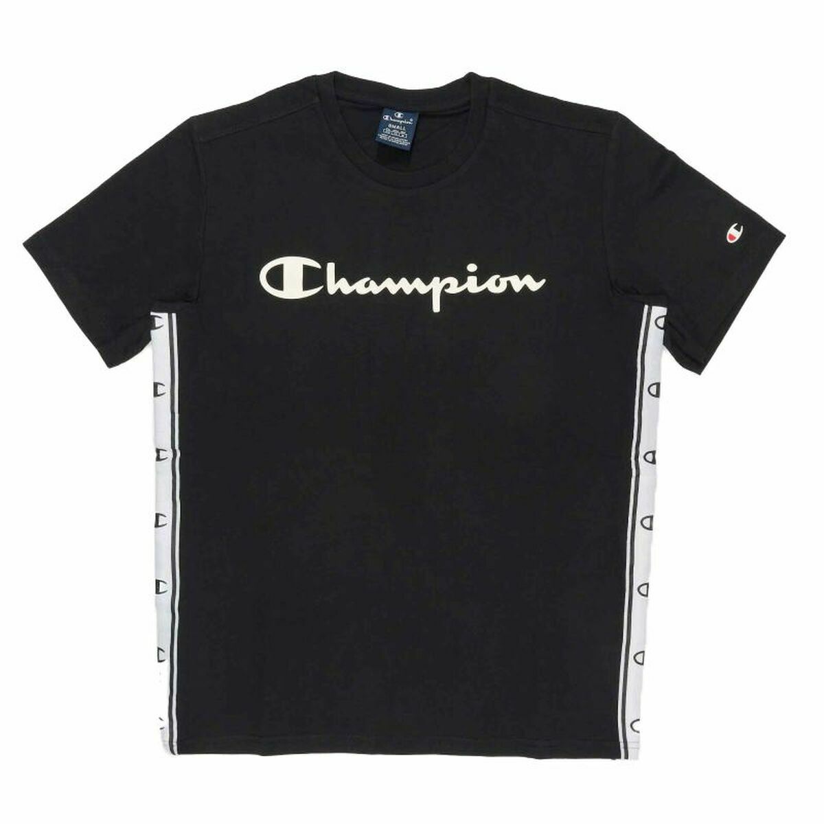 T-shirt med kortärm Herr Champion Crewneck Svart - 3