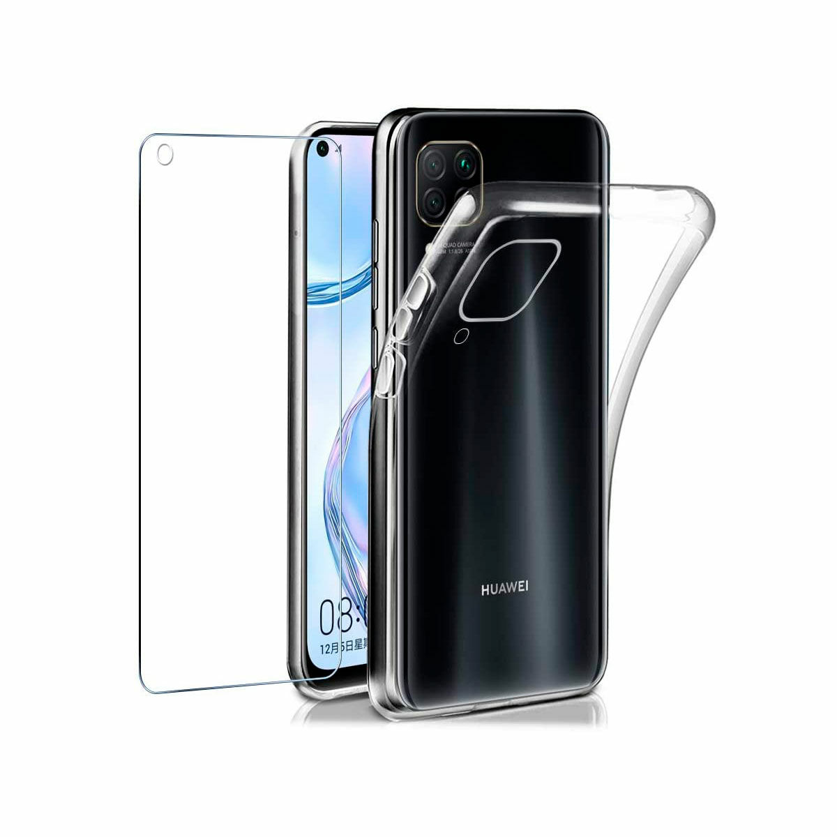Mobilfodral Huawei P40 Lite TPU Flexibel Transparent - 3
