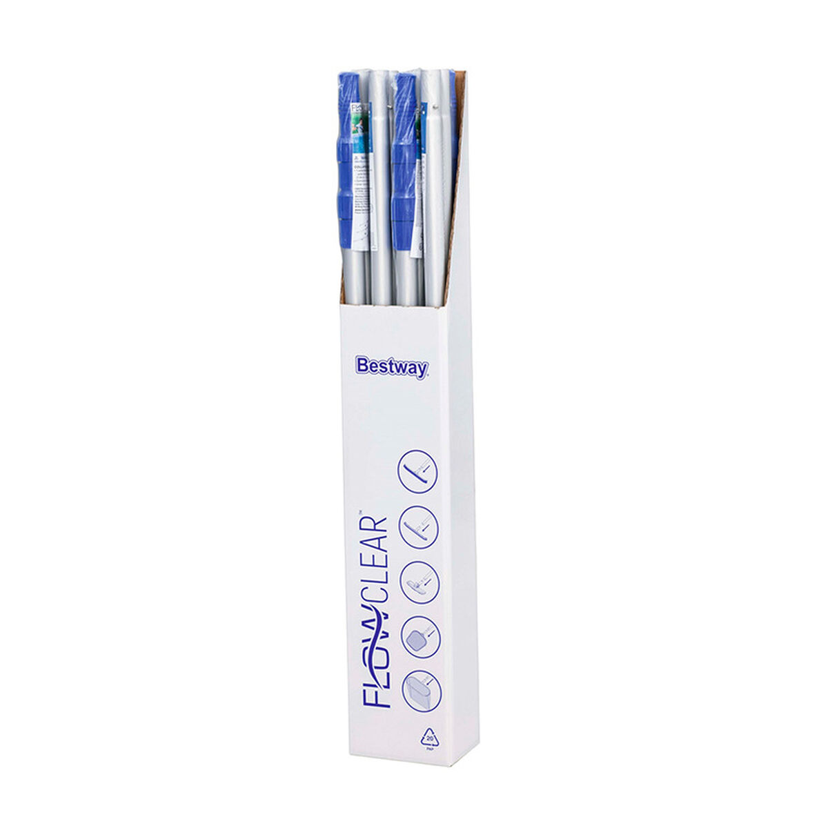 Bestway Aluminium Stång Pool Teleskop 457 cm Retraktabel Trädgård 58702 - 9