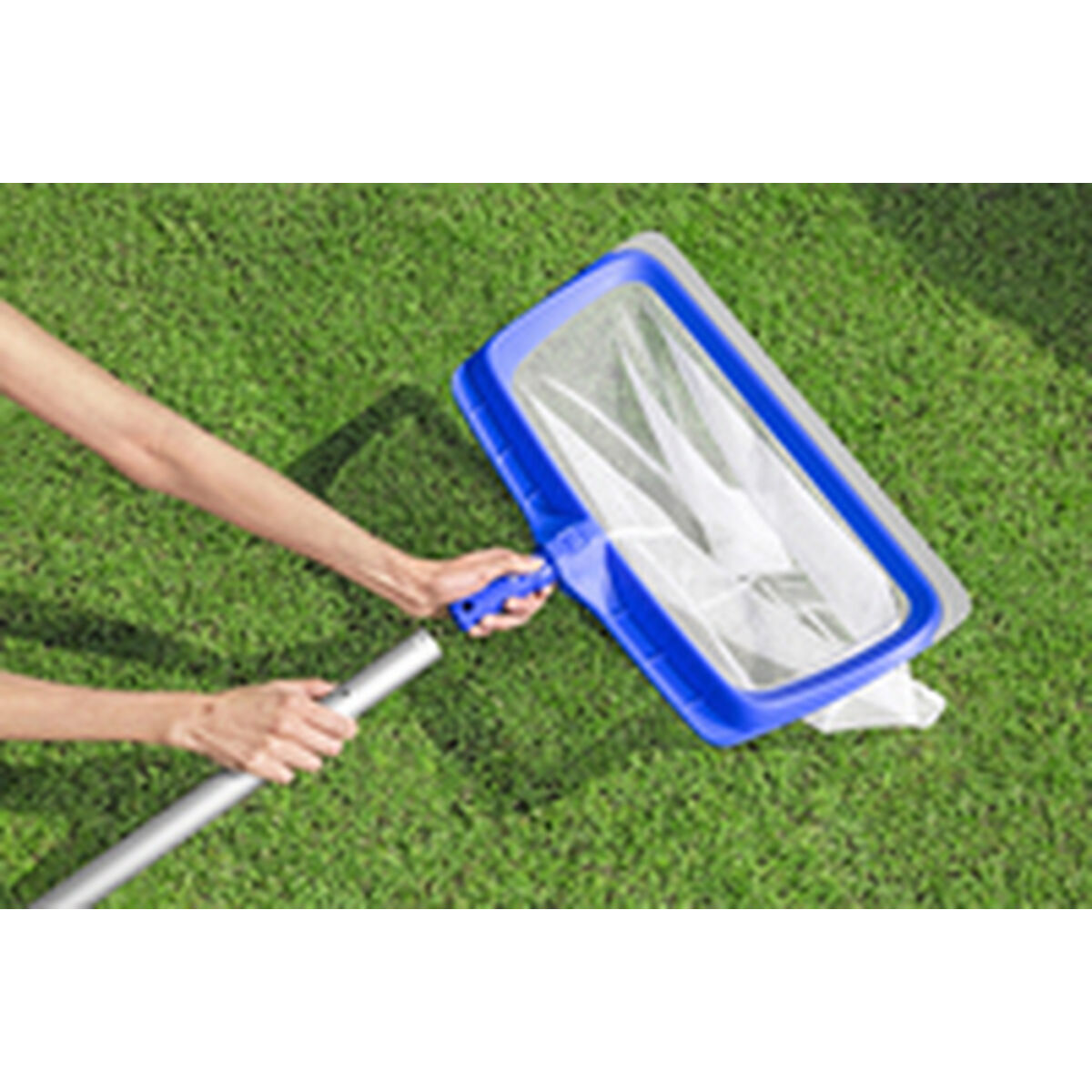 Bestway Aluminium Stång Pool Teleskop 457 cm Retraktabel Trädgård 58702 - 12