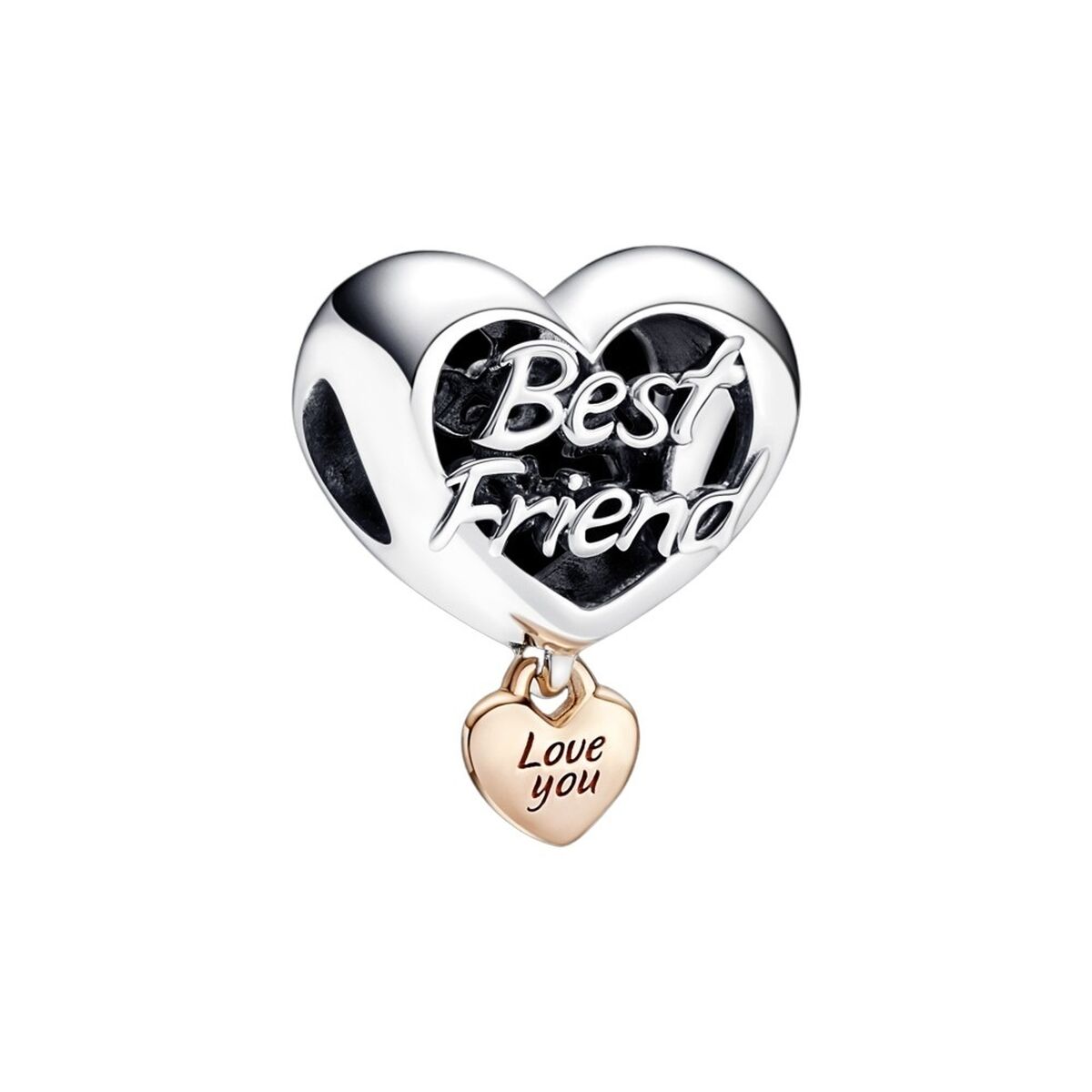 Dampärlor Pandora LOVE YOUR BEST FRIEND HEART