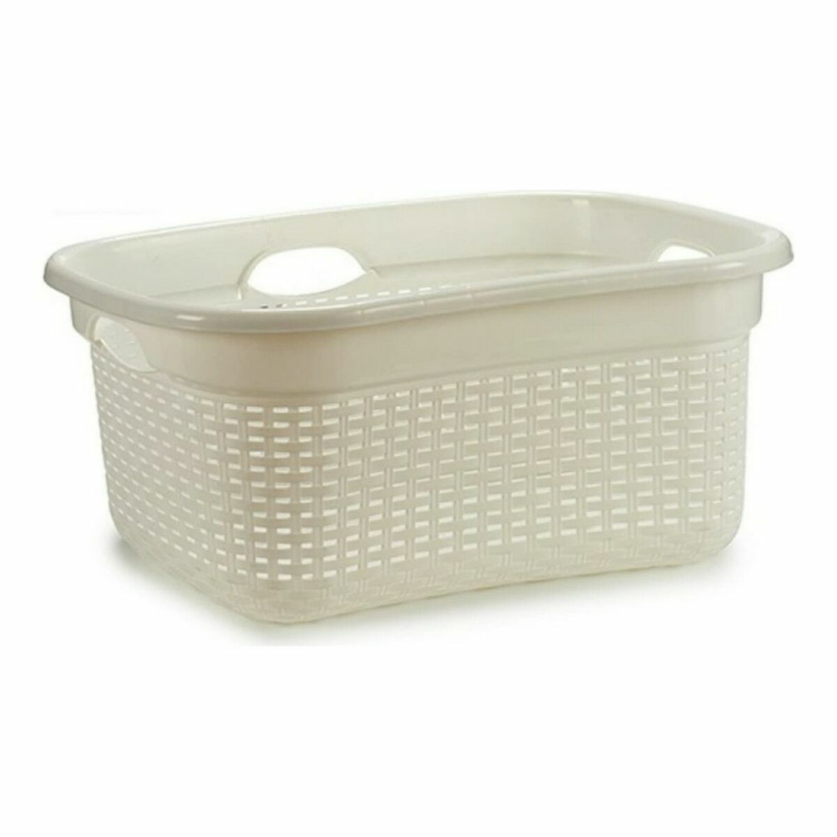Korg Vit Plast 25 L 42,5 x 25,5 x 63,5 cm (12 antal) - 6