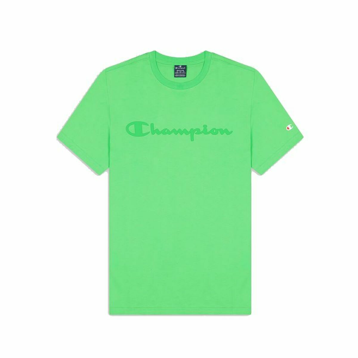 T-shirt med kortärm Herr Champion Crewneck Grön - 3