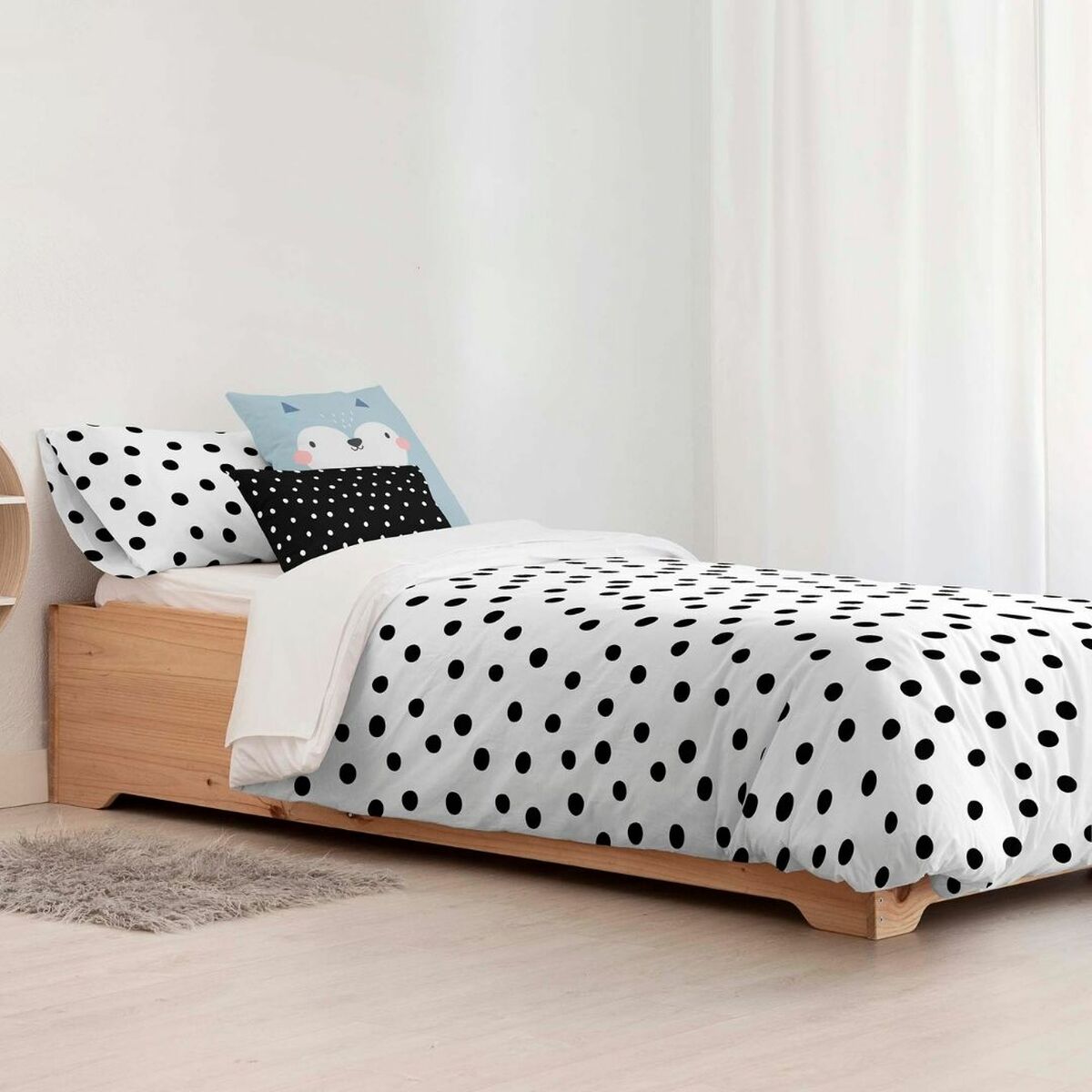 Täckslagsset Kids&Cotton Kibo Svart 155 x 220 cm - 3