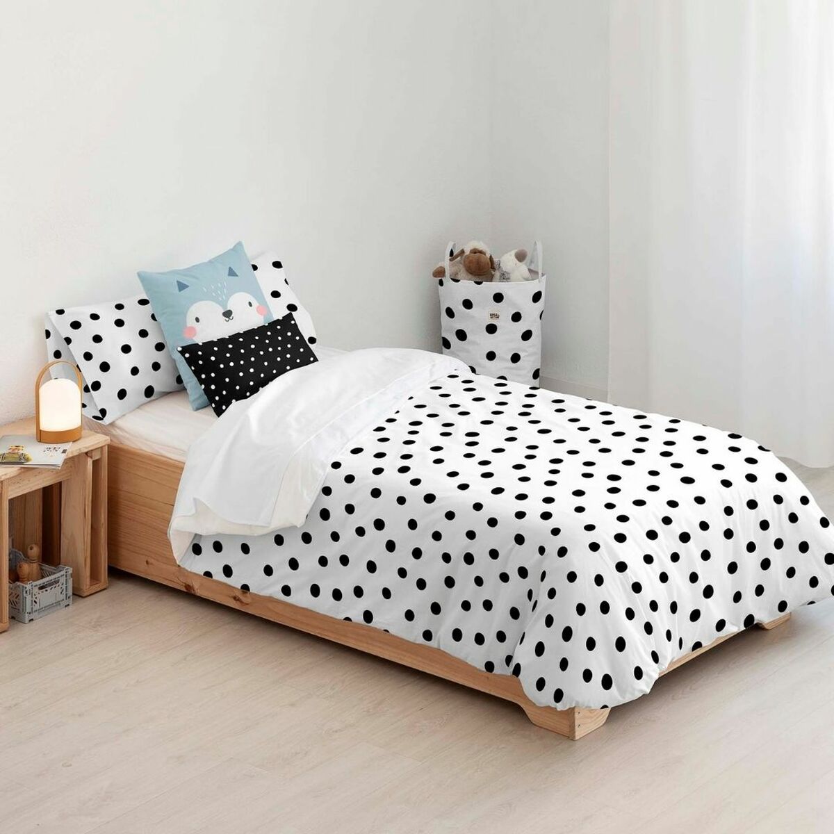 Täckslagsset Kids&Cotton Kibo Svart 155 x 220 cm - 2