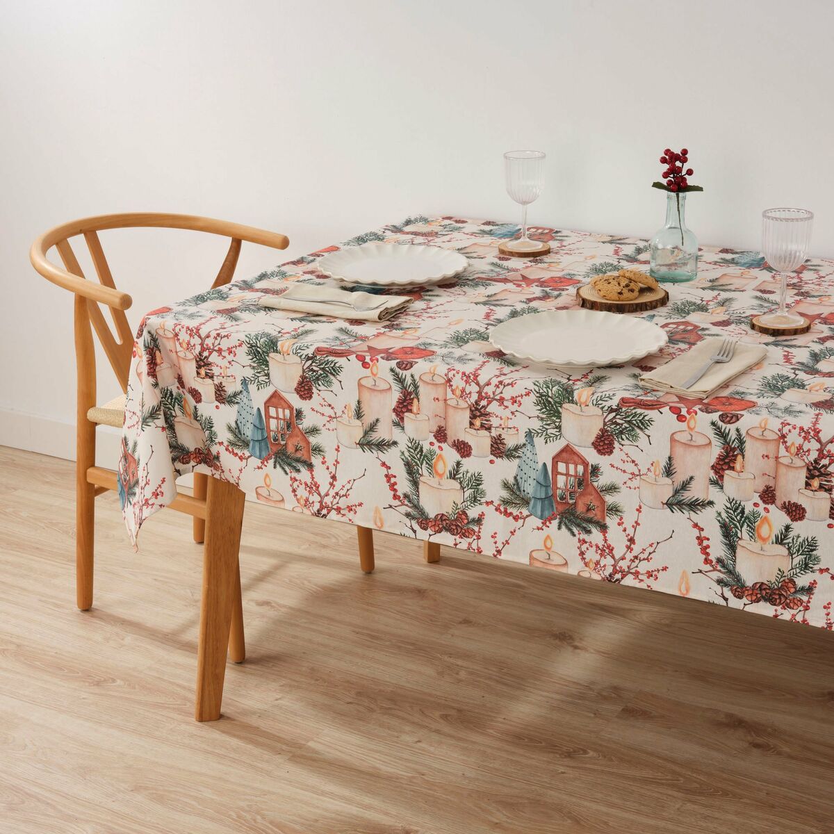 Fläckresistent bordsduk i harts Belum Christmas Multicolour 250 x 150 cm - 7