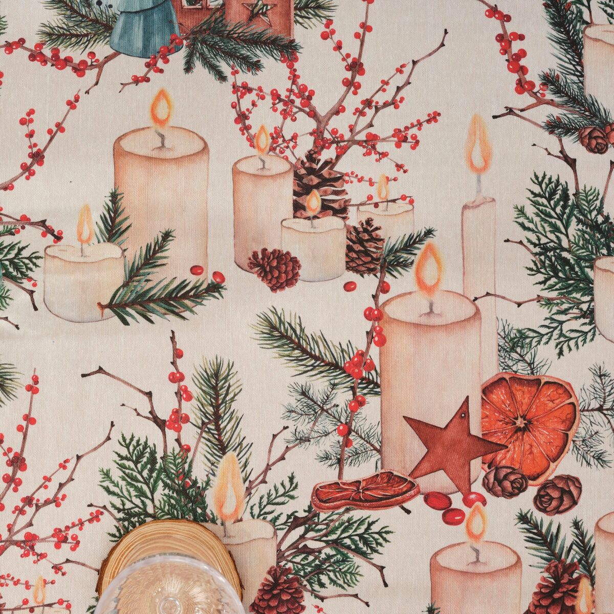 Fläckresistent bordsduk i harts Belum Christmas Multicolour 250 x 150 cm - 6