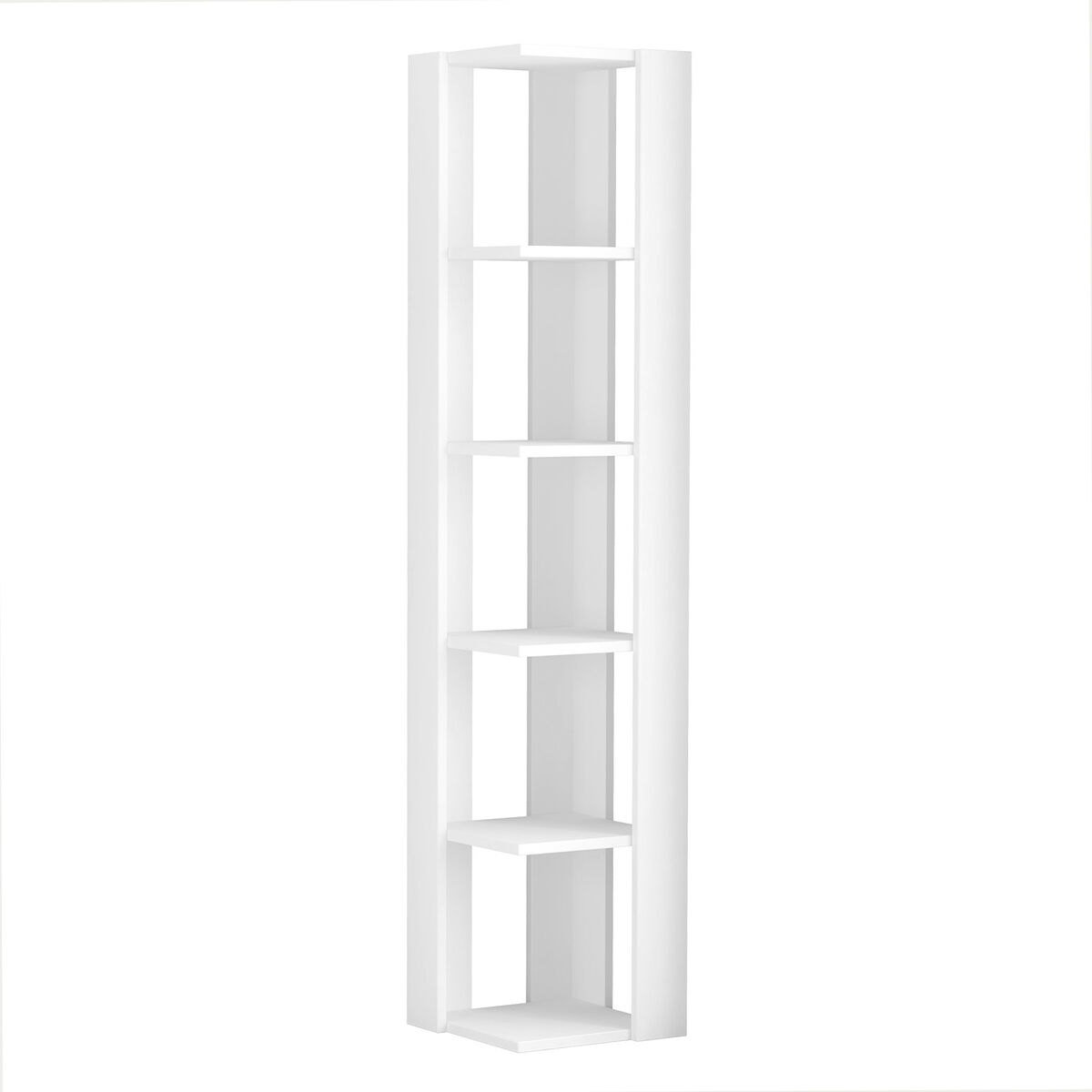 Vinkelhylla Alexandra House Living Vit Trä MDP 33 x 161 x 33 cm 5 Hyllor