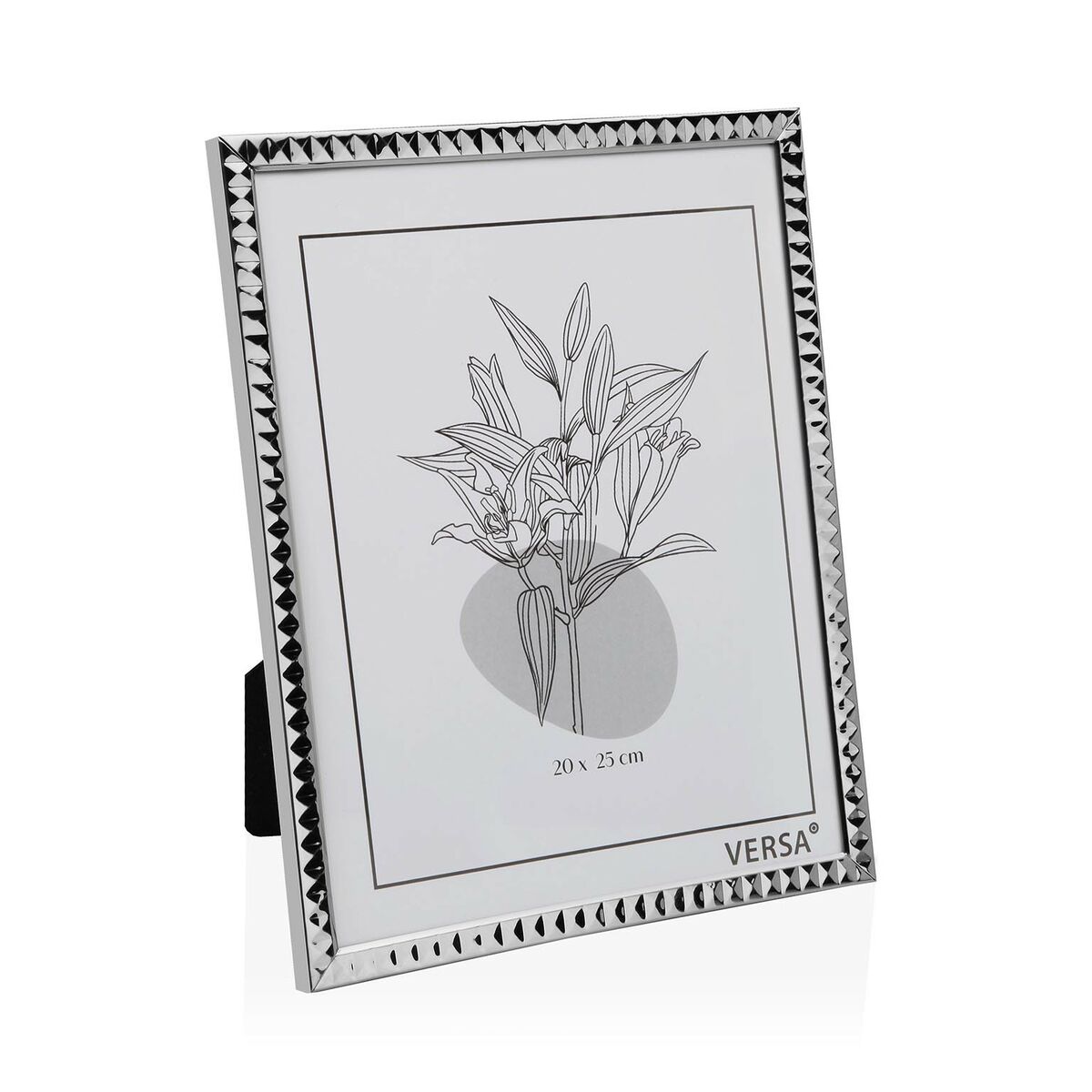 Fotoramar Versa Silvrig Metall Minimalistisk 1 x 25,5 x 20,5 cm (2 antal)