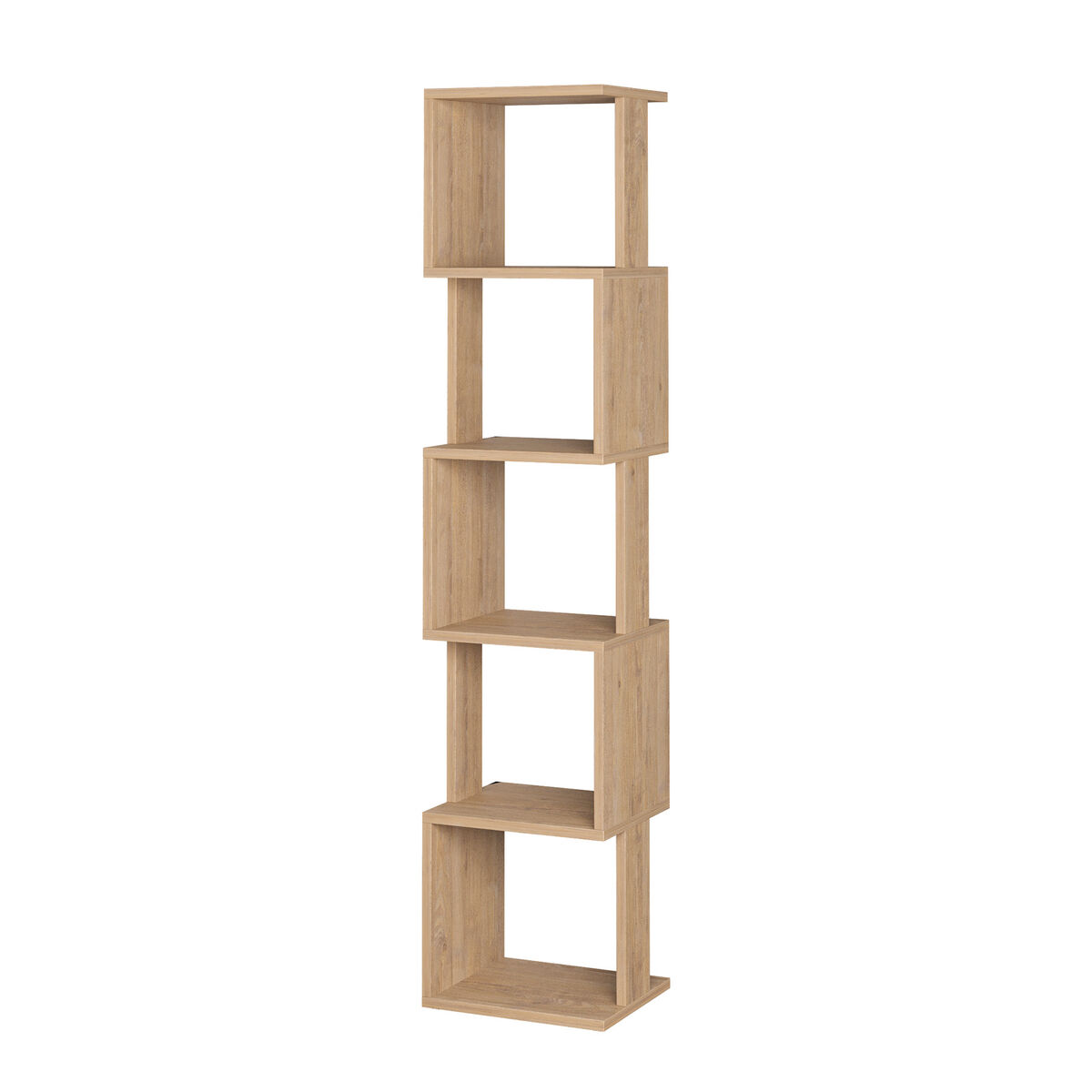 Vinkelhylla Alexandra House Living Tölgy Trä MDP 35 x 161 x 2 cm 5 Hyllor