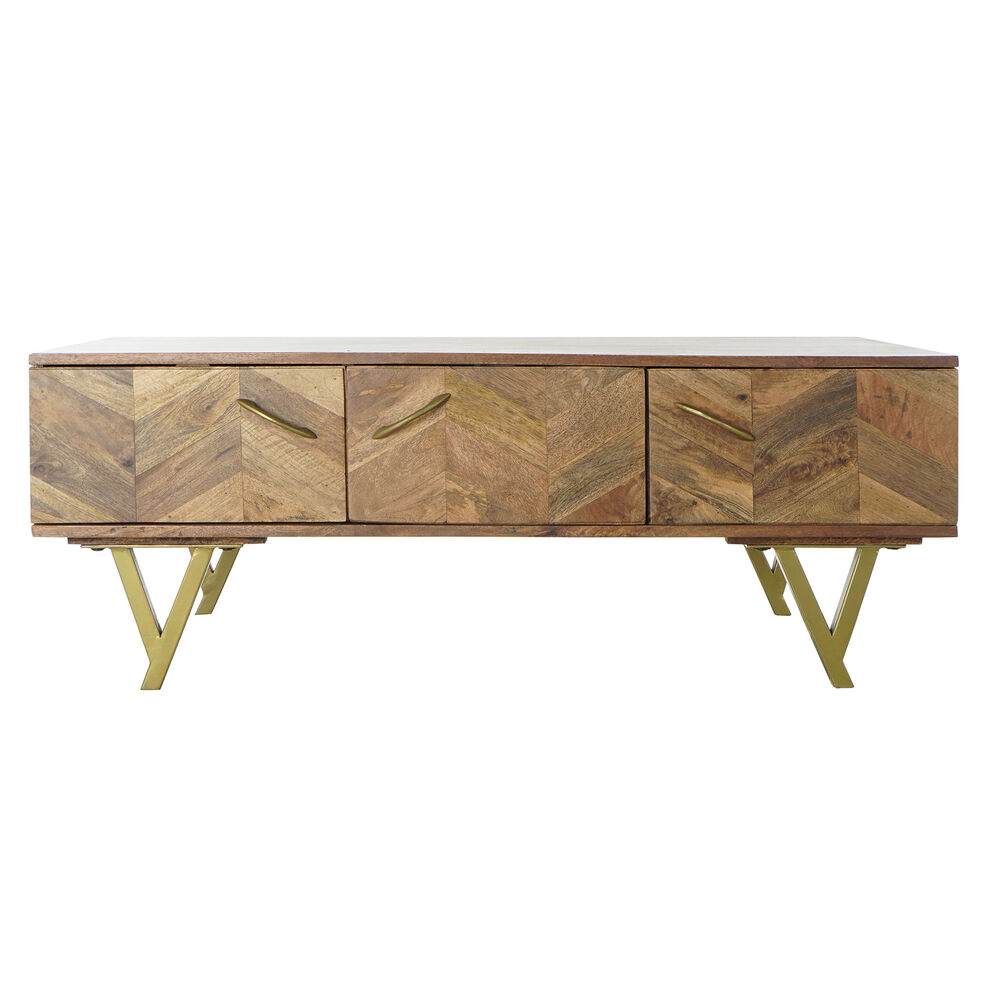 Soffbord DKD Home Decor Metall Mangoträ (120 x 60,5 x 46 cm) - 2