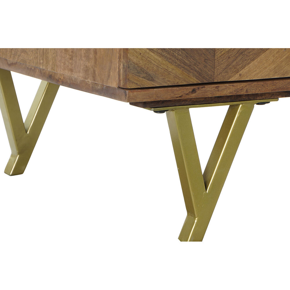 Soffbord DKD Home Decor Metall Mangoträ (120 x 60,5 x 46 cm) - 7