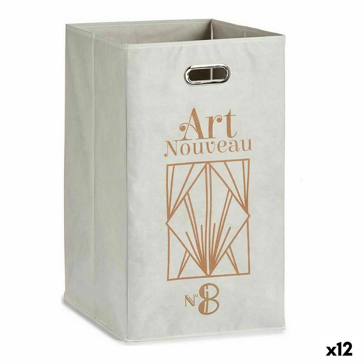 Korg Berilo Art Nouveau Vit Gyllene Papp 60 L 35 x 57 x 35 cm (12 antal) - 4