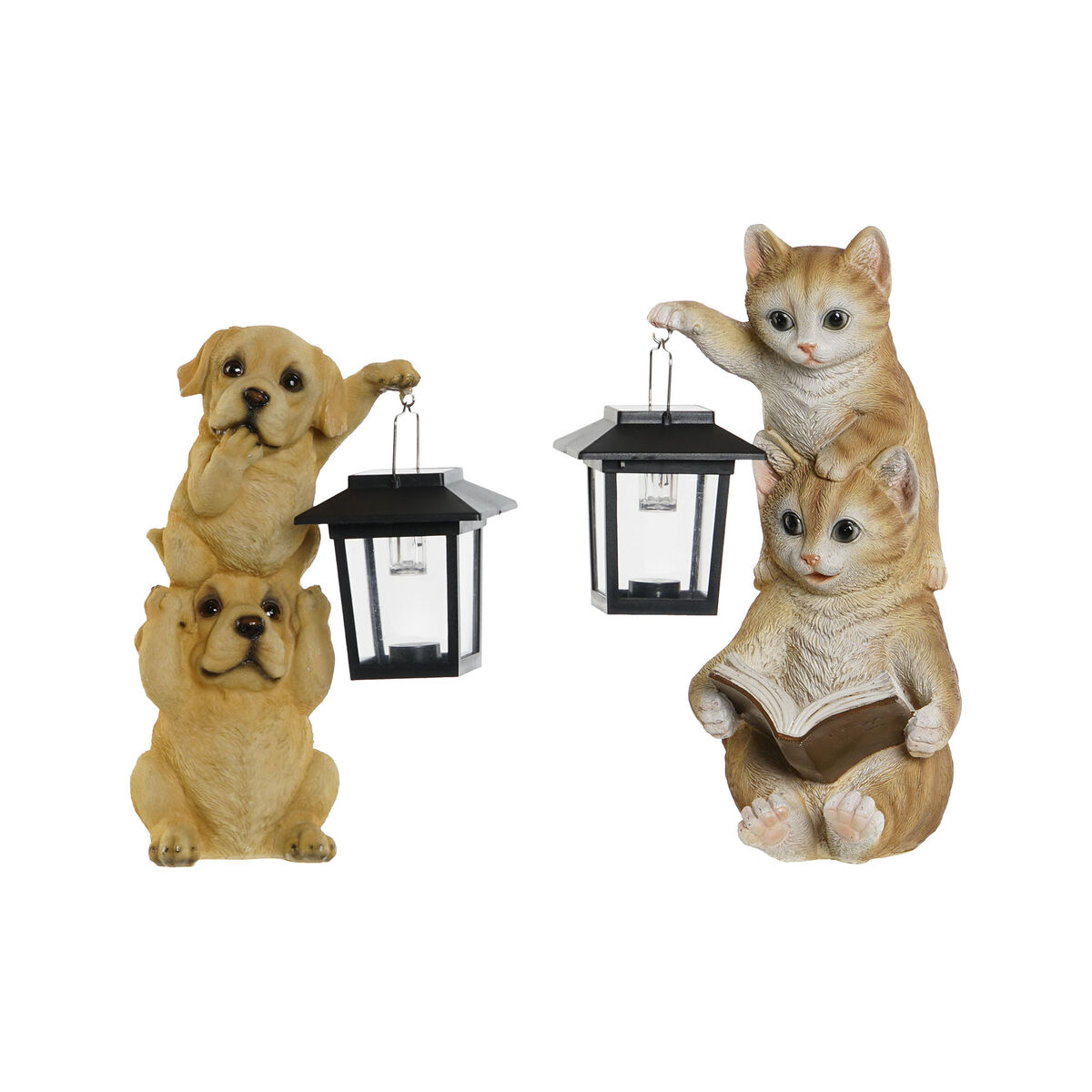 Dekorativ Trädgårdsfigur Home ESPRIT Harts 17,5 x 14 x 24 cm (2 antal) - 2