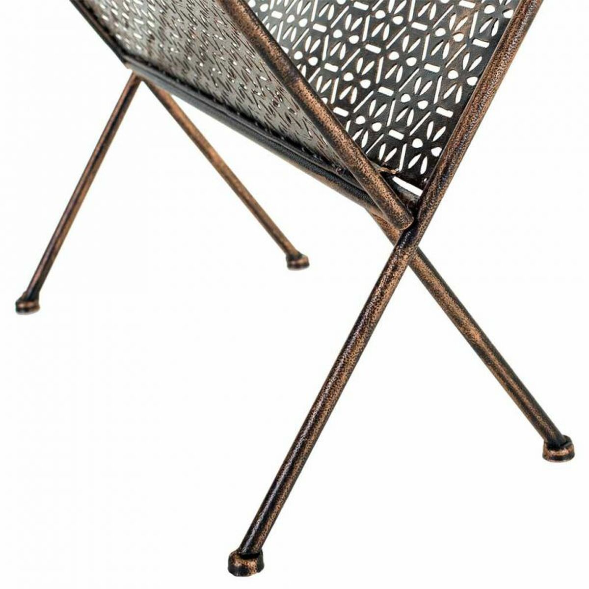 Tidningsställ Alexandra House Living Gyllene Smide 33 x 33 x 36 cm - 6