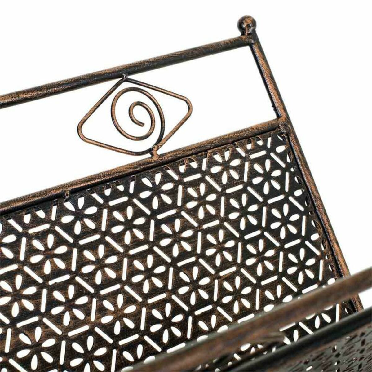 Tidningsställ Alexandra House Living Gyllene Smide 33 x 33 x 36 cm - 5
