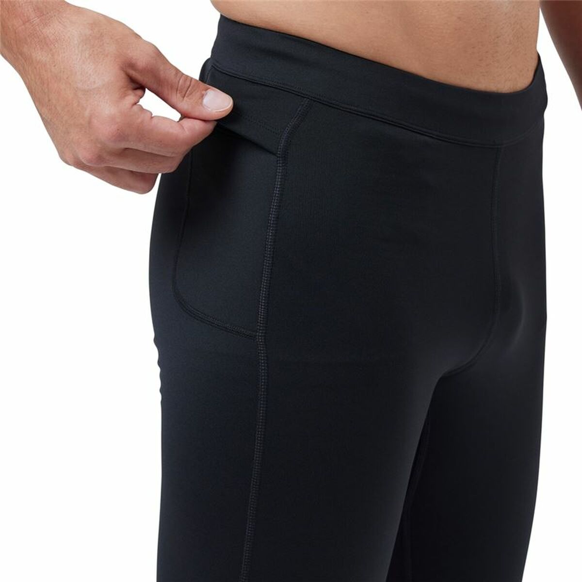 Sportleggings, Herr Odlo Essential Warm Svart - 3