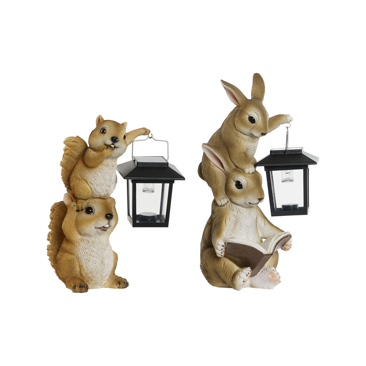 Dekorativ Trädgårdsfigur Home ESPRIT Harts 19 x 17 x 24,5 cm (2 antal) - 2