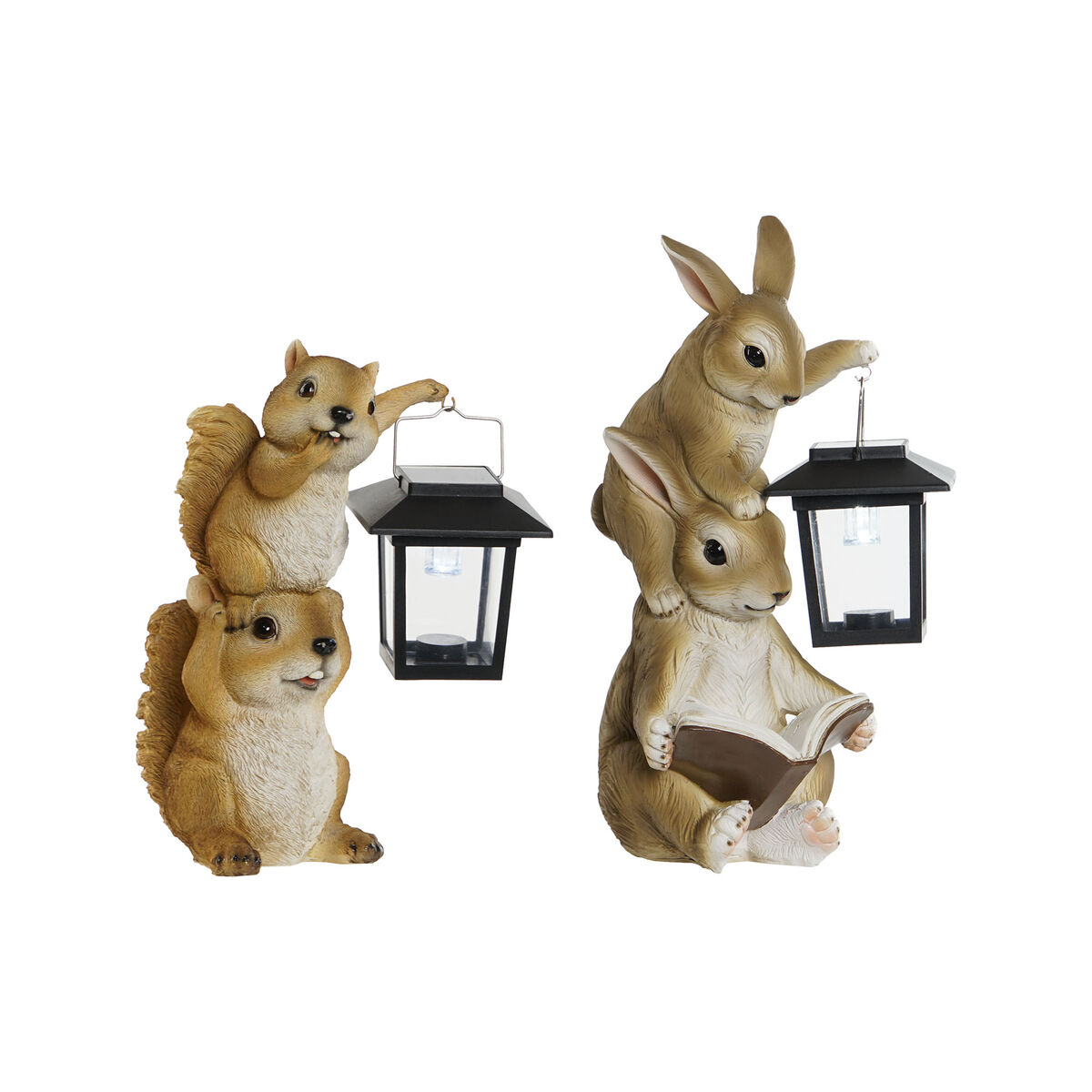 Dekorativ Trädgårdsfigur Home ESPRIT Harts 19 x 17 x 24,5 cm (2 antal)