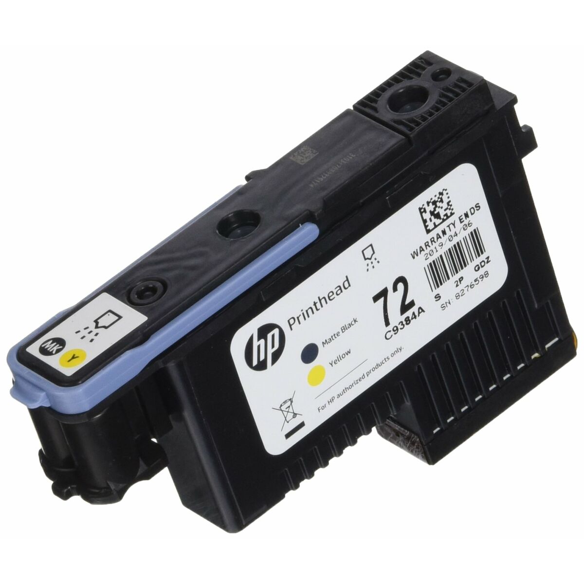 Original Bläckpatron HP 72 Svart/Gul - 2