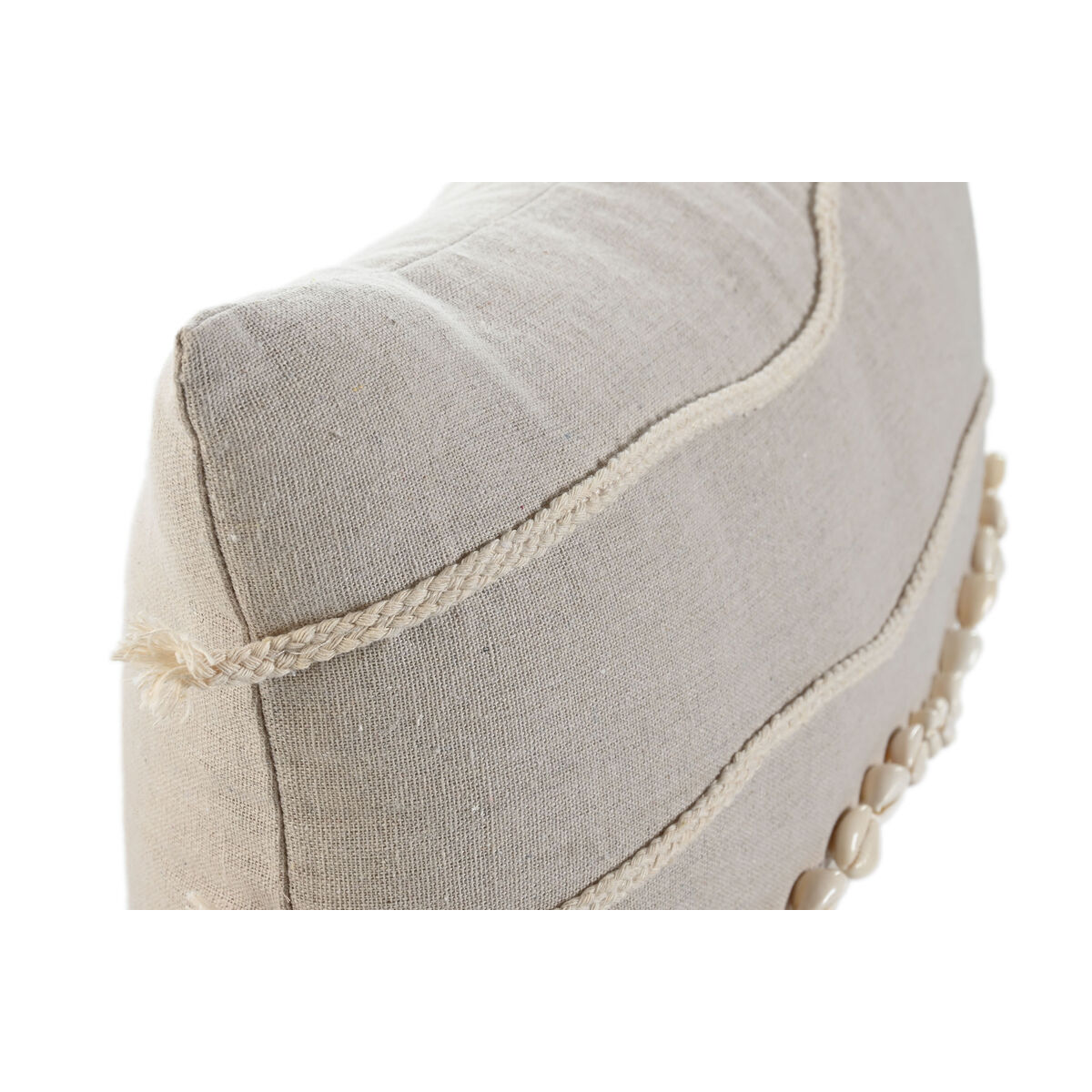 Kudde Home ESPRIT Vit Beige Boho 50 x 30 cm - 2