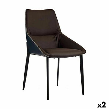Fåtölj Gift Decor Blå Brun 50 x 87 x 61 cm Flätning (2 antal)