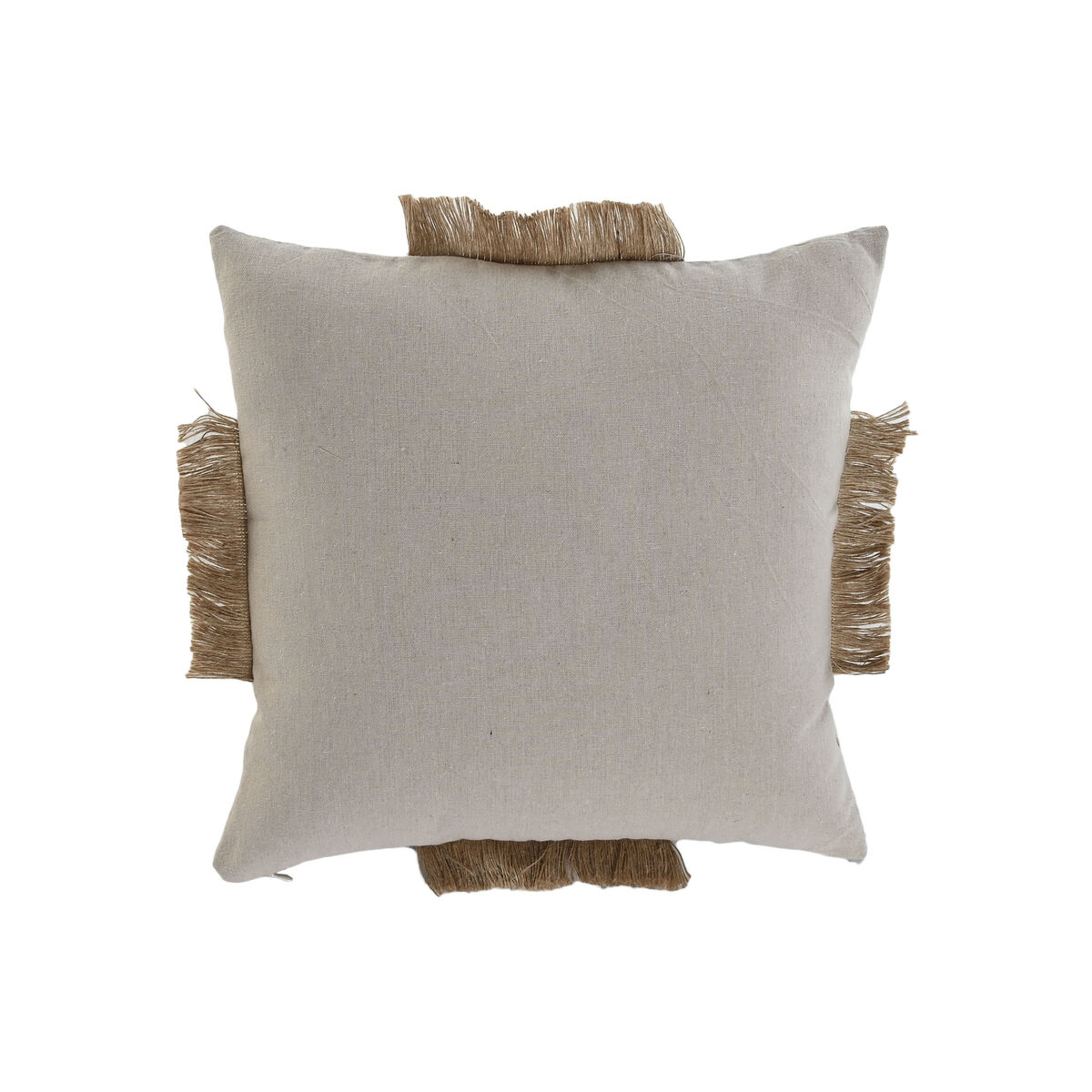Kudde Home ESPRIT Beige Naturell Boho 45 x 45 cm - 3
