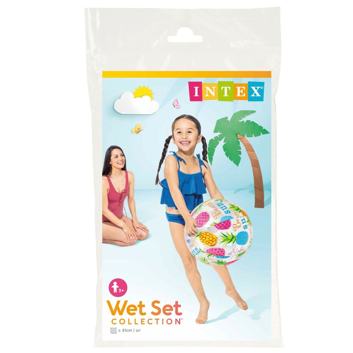 Strandboll Intex Ø 51 cm PVC (36 antal) - 12