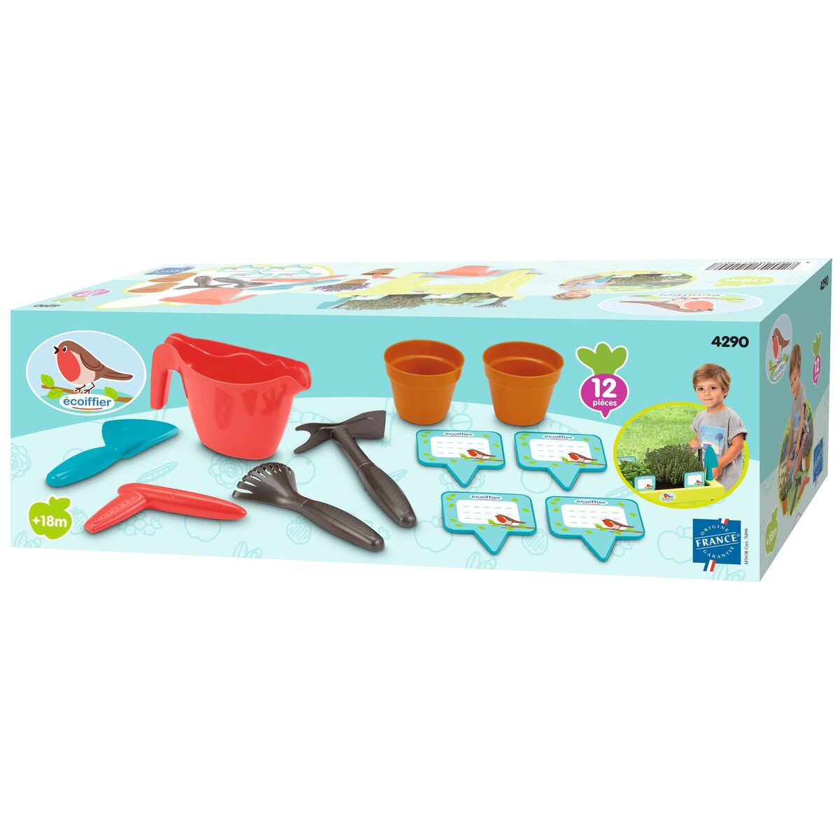 Kit med verktygssats för trädgårdsarbete Ecoiffier The garnished planter - 4290 - 3