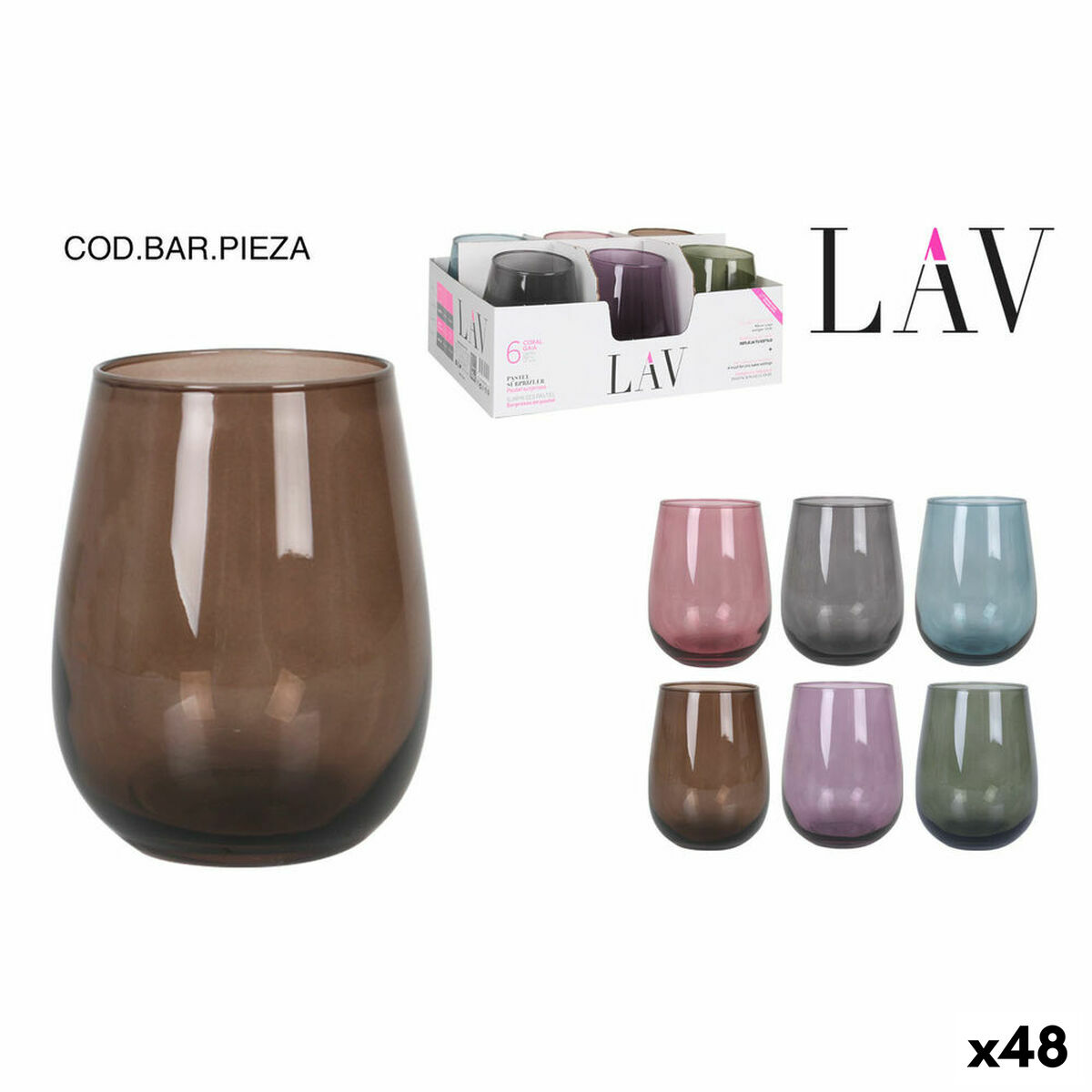 Glas LAV Col.past (48 antal) (360 cc)