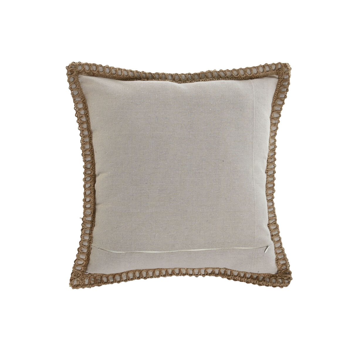 Kudde Home ESPRIT Svart Beige Frans Boho 45 x 45 cm - 3