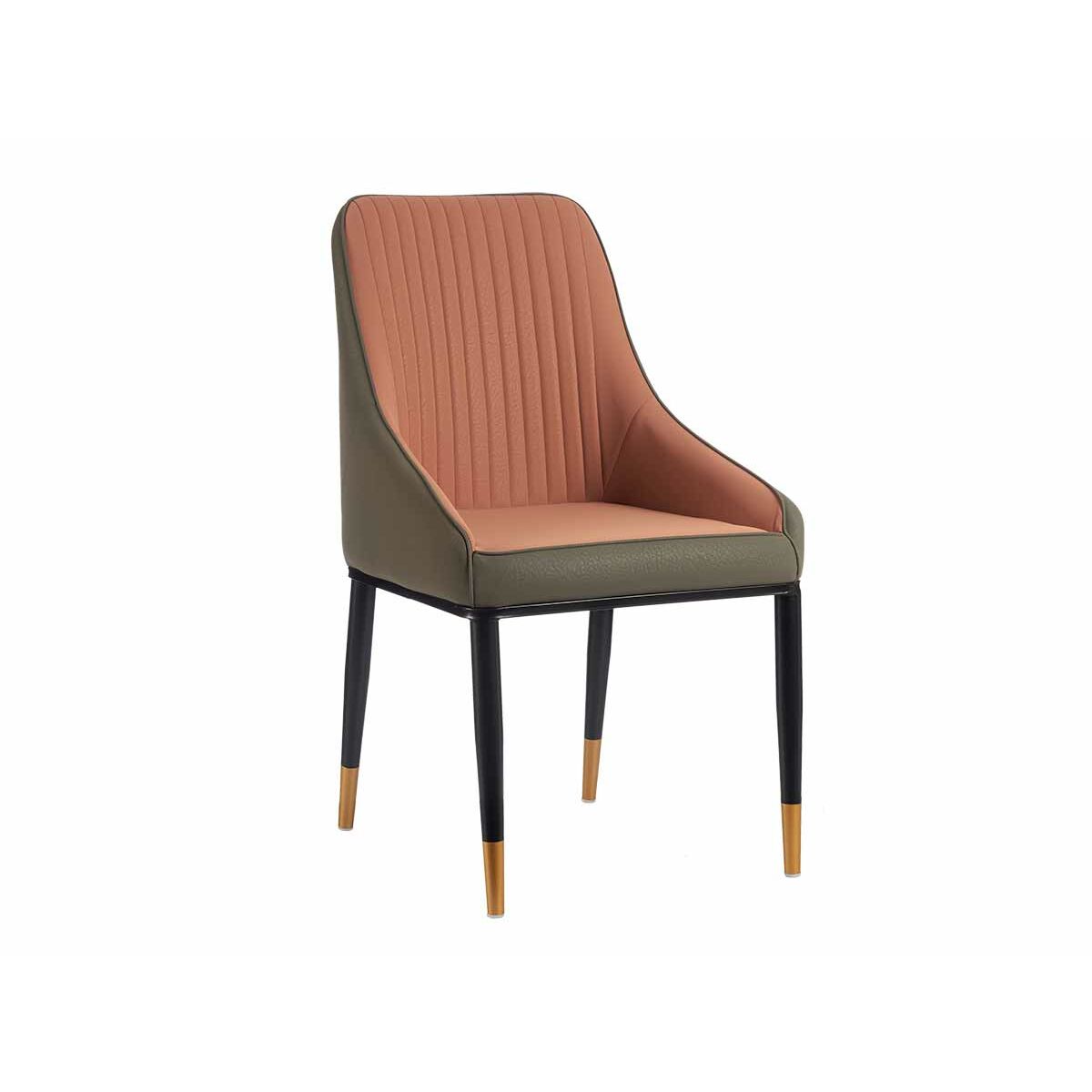 Fåtölj Ränder Svart Grå Rosa Stål 51 x 92 x 65 cm (2 antal) - 4