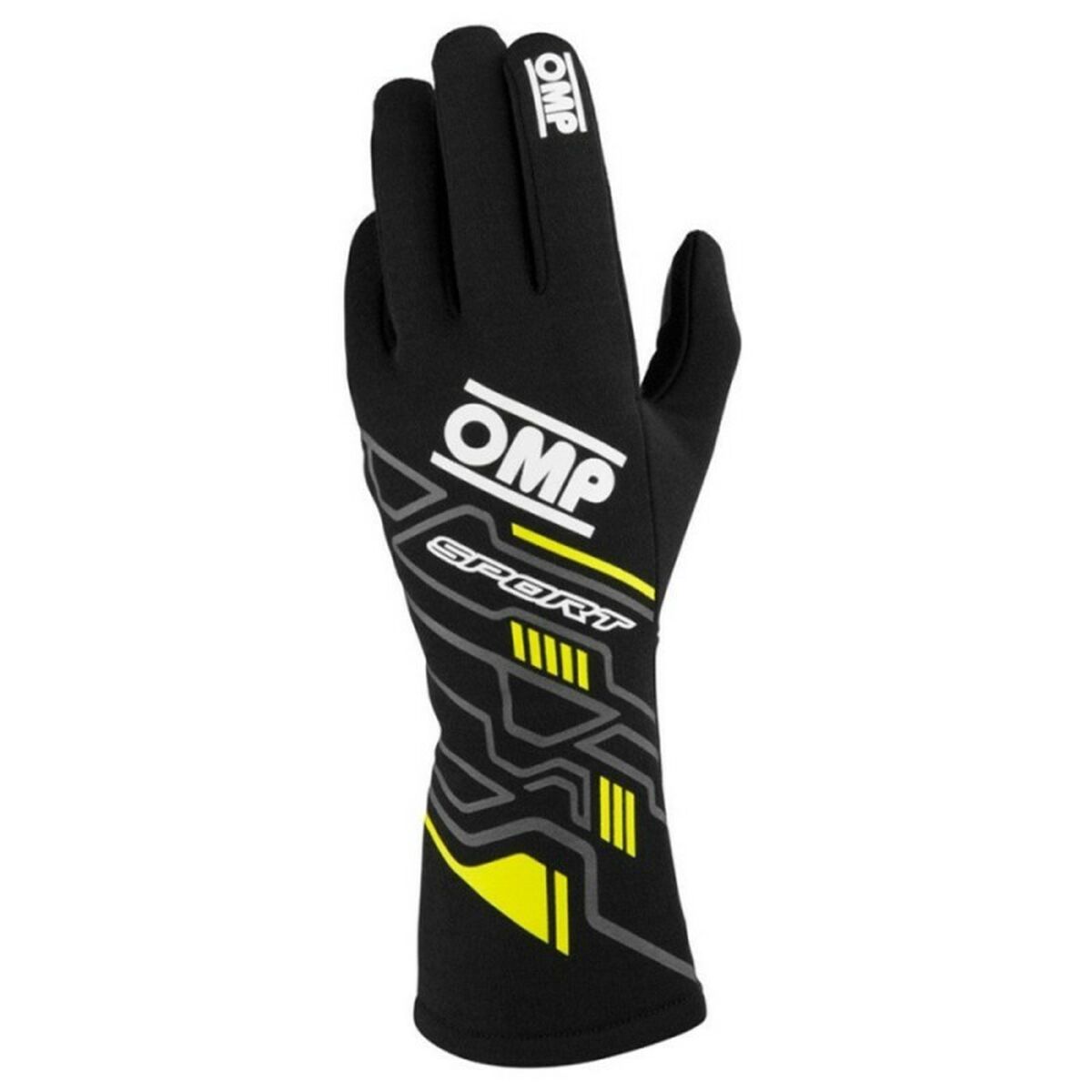 Karting Gloves OMP MY2025 Gul Svart FIA 8856-2018 - 2