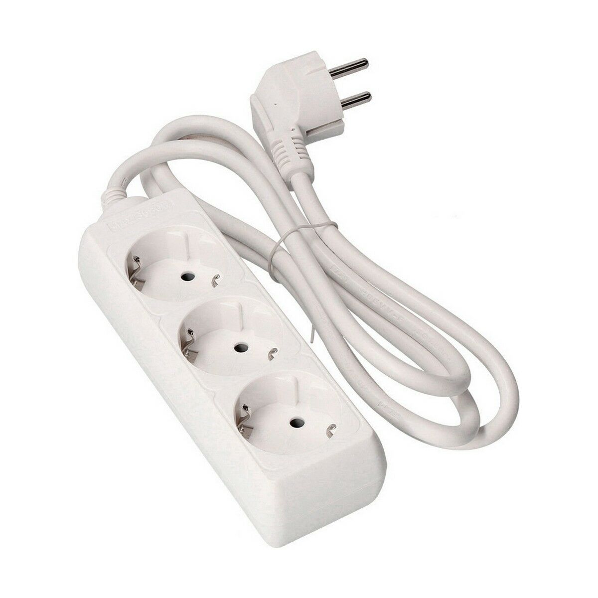 Ellist 3 Tomas-uttag utan brytare EDM 41033 Schuko (3 m)