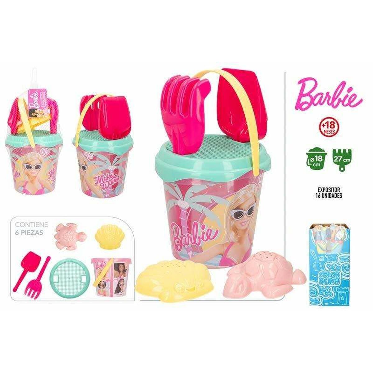 Strandleksaker set Barbie Ø 18 cm - 2