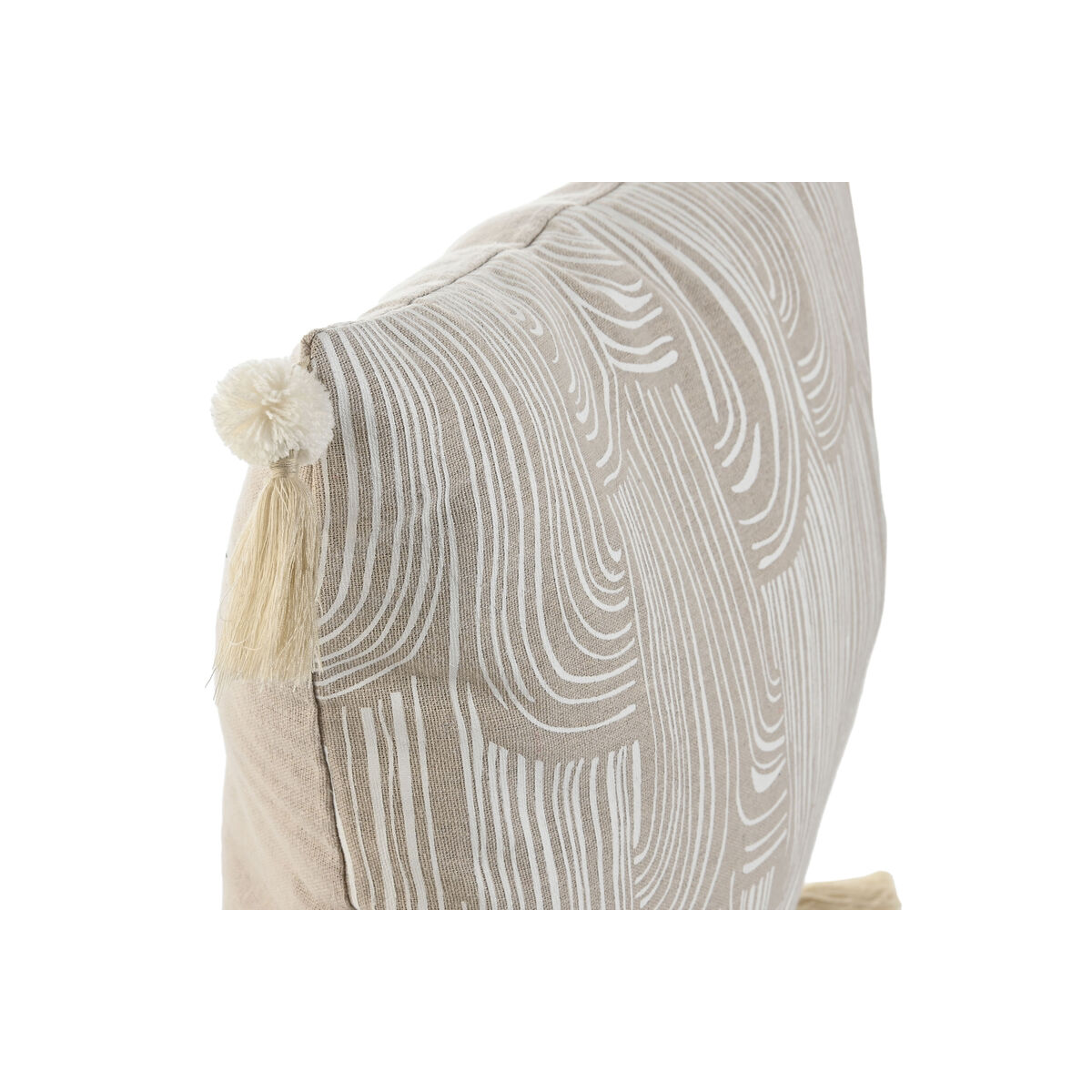 Kudde Home ESPRIT Vit Beige Utskriven Boho 45 x 45 cm - 2